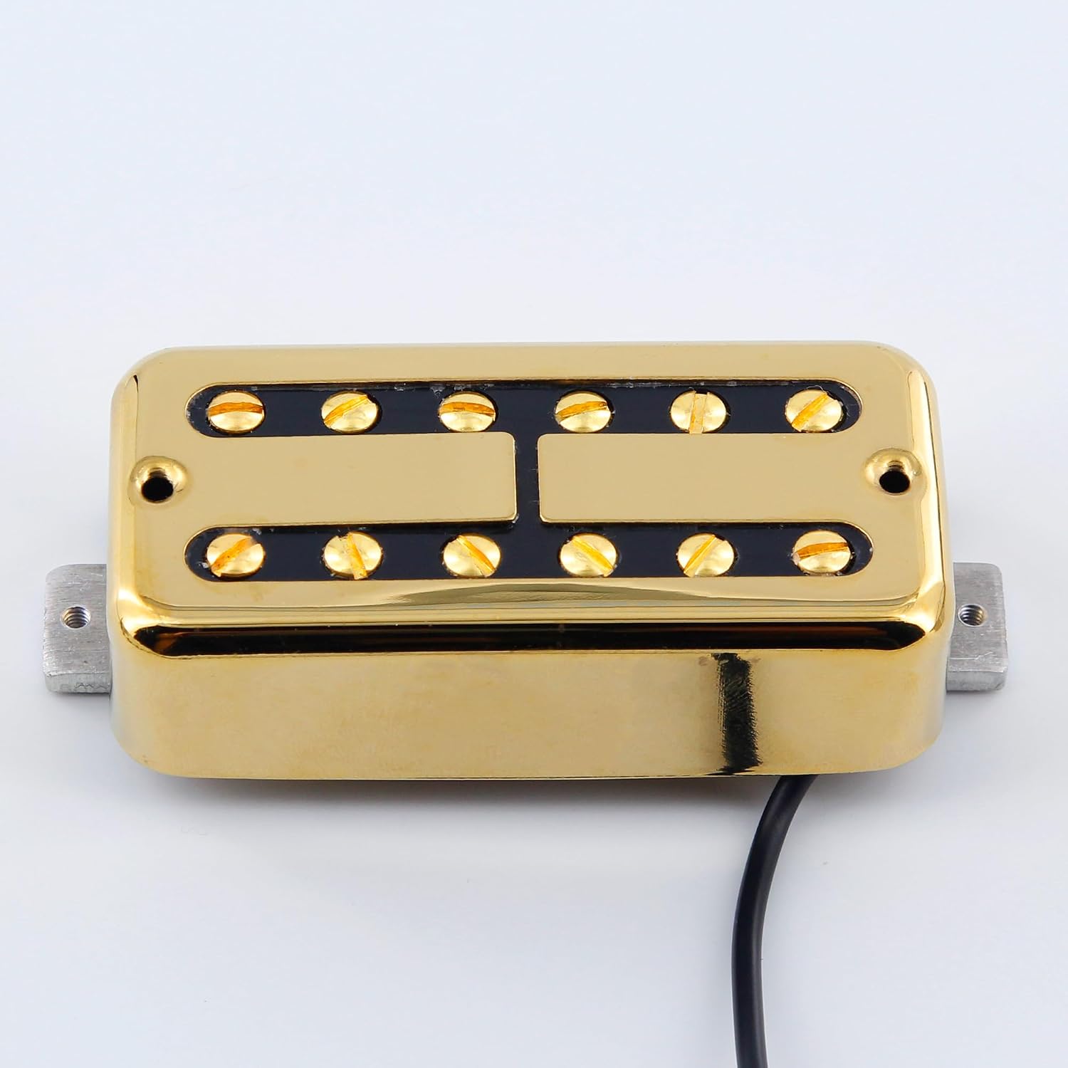 FLEOR Alnico 2 Mini Humbucker Pickup Fit for Filtertron Style Neck Pickup-Golden