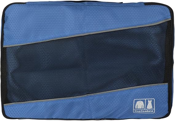 5 Set Packing Cubes for Travel Large Suitcase Luggage Organizer Bags Travel Accessories Vacation 4 Cubes 1 Laundry Pouch Bag, Darkblue, L