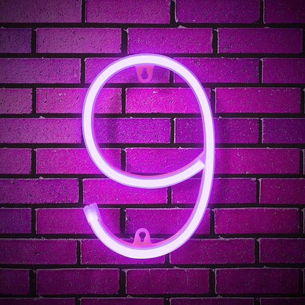Neon Purple LED Marquee Letter Lights, Light Up Letters Glitter Alphabet Letter Sign Battery Powered for Night Light Birthday Party Wedding Girls Gifts Home Bar Christmas Decoration