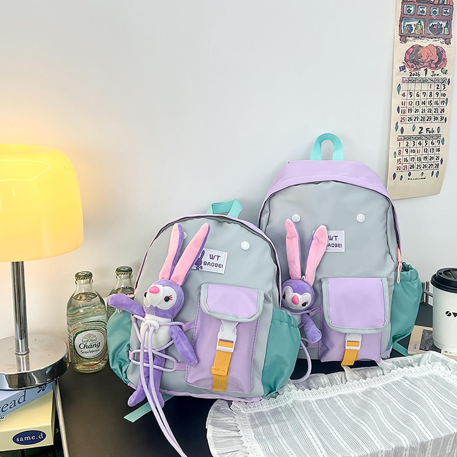 Farbenfroher Abenteuerrucksack mit geschwungenem Schulterdesign, der den Druck für kleine Entdecker reduziert Dünner Kinderrucksack