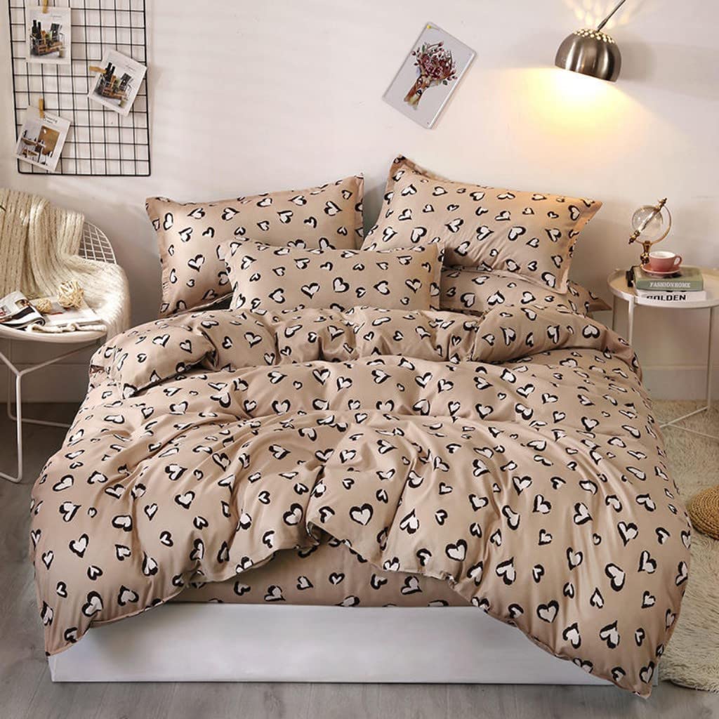 grey leopard duvet