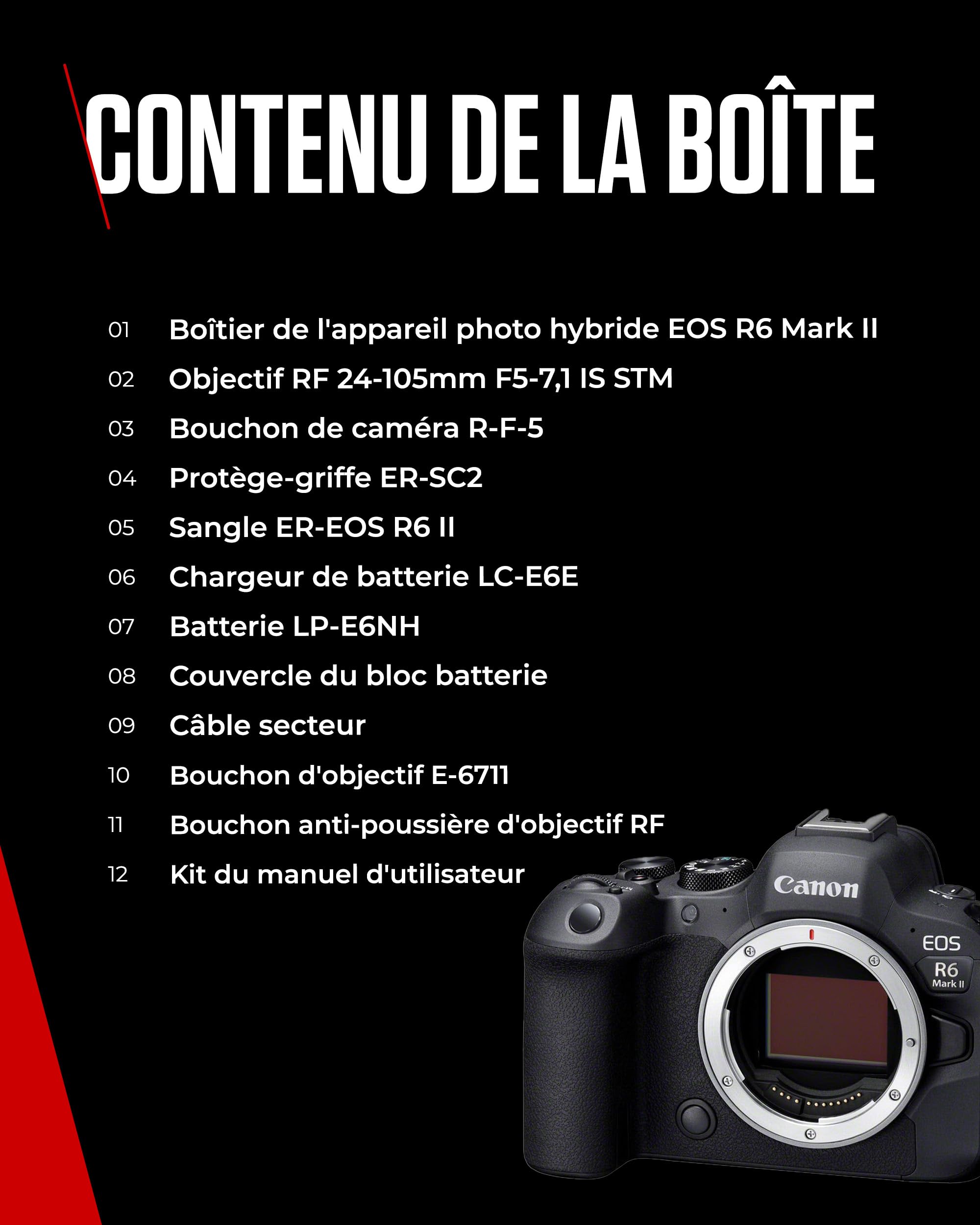 Canon EOS R6 Mark II + RF 24-105mm f/4-7.1 is STM Noir