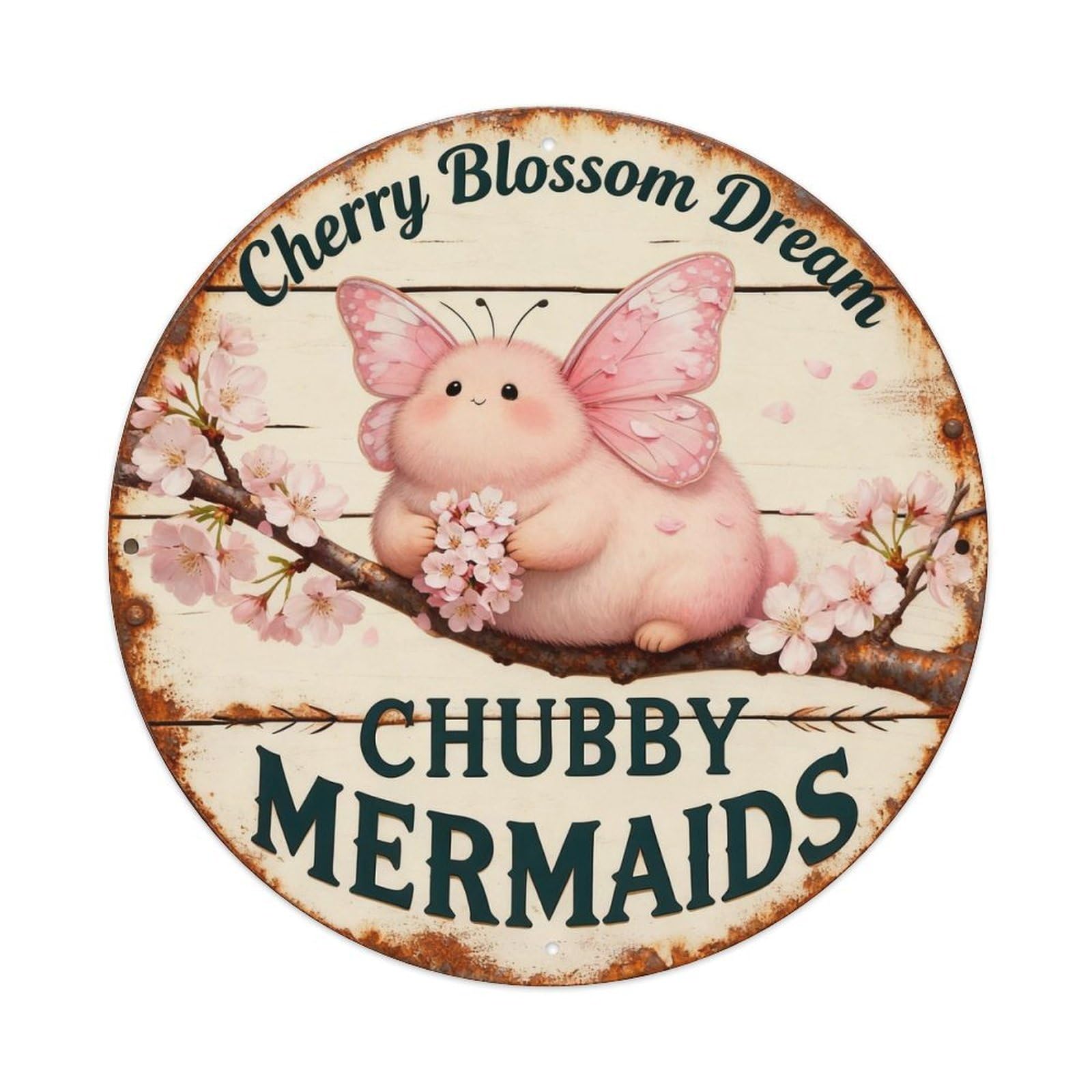 Cherry Blossom Dream Sign Metal Tin Sign Plaque