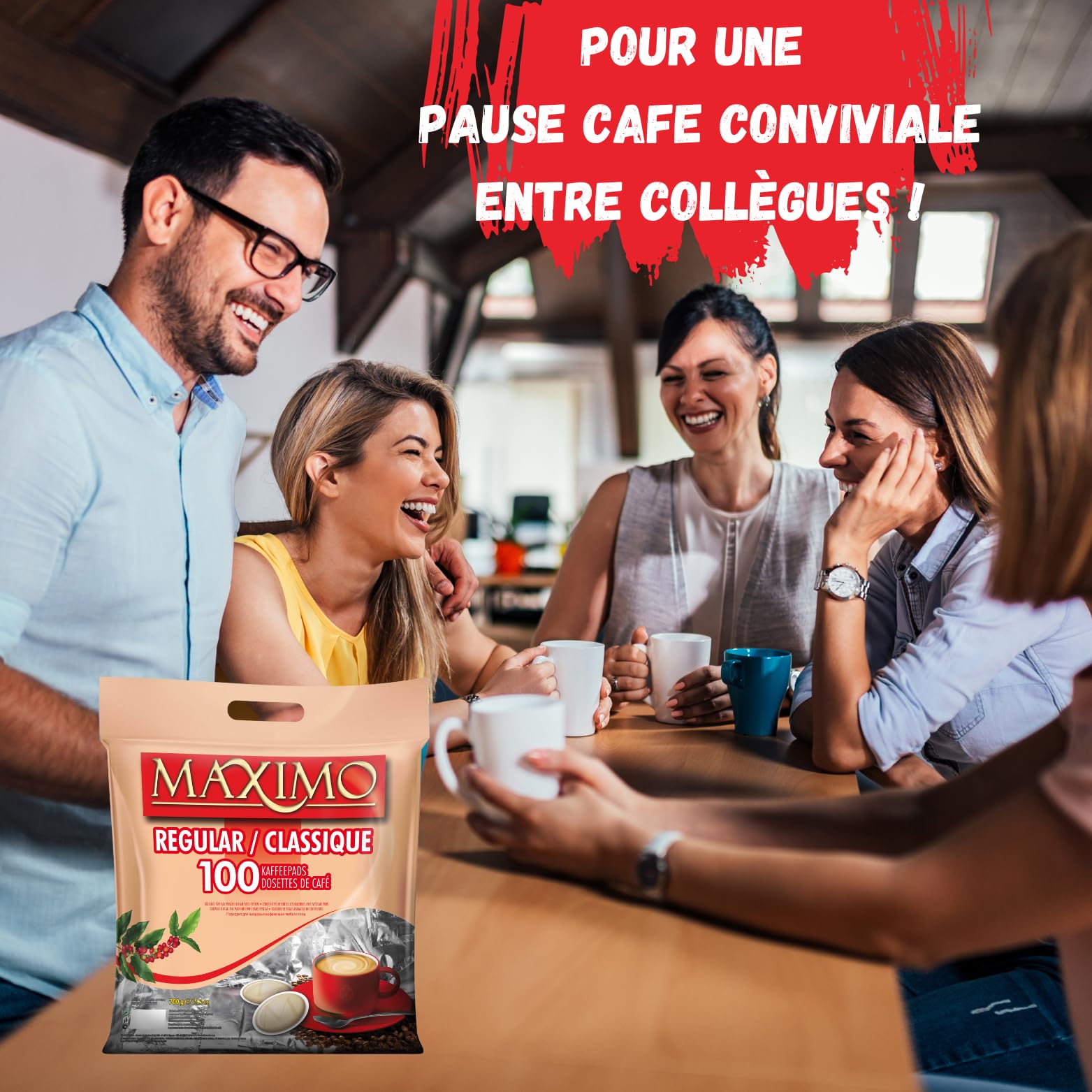 MAXIMO Classique - 300 dosettes individuelles de café compatibles SENSEO