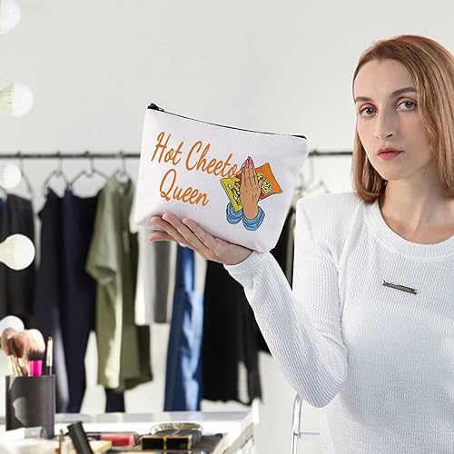 Miniatura 3 de WZMPA Bolsa de cosméticos para alimentos de mazorca de maíz, regalos para amantes de la comida, bolsa de maquillaje con cremallera de reina caliente