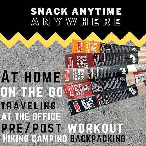 Miniatura 4 de Paquete variado de palitos de carne cetogénica  Carne ahumada, pavo, jamón  Alto en proteínas, bajo en carbohidratos, keto, sin gluten, sin MSG,