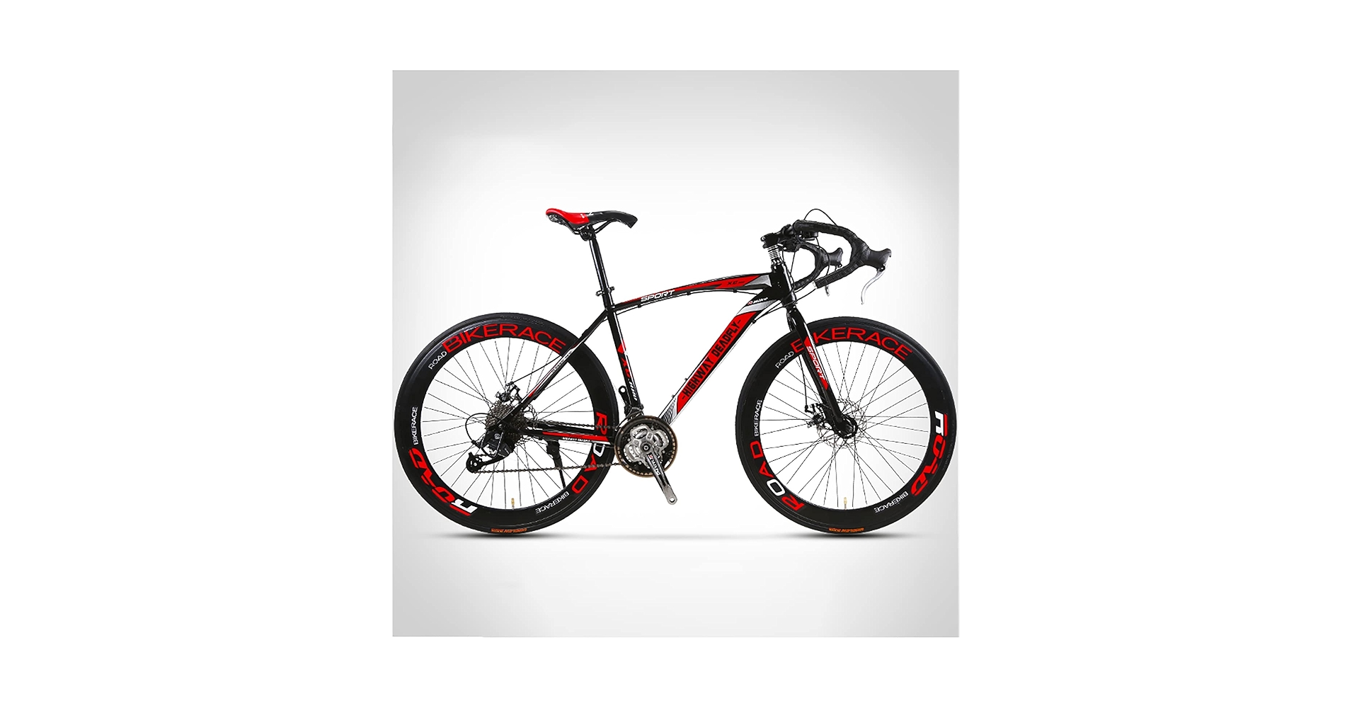 1点限り⭐️白⭐️自転車 6段変速 26インチ 高炭素鋼 クロスバイク Amazon | 黑27段変速ロード自転車は高炭素鋼製の車体-ディスクブレーキ