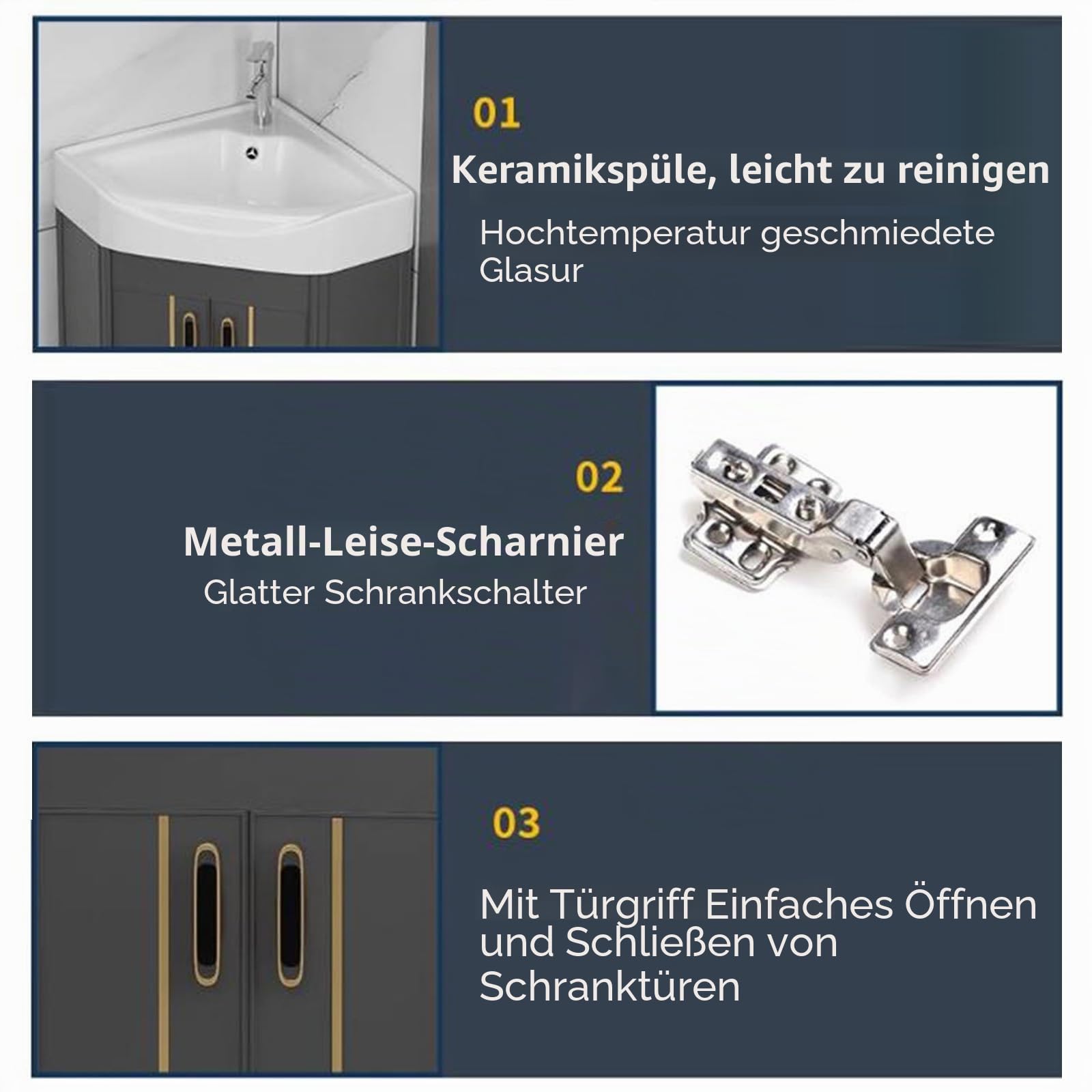 Spülenschrank Mit Spüle Und Armatur Kleines Eckwaschbecken Zur Wandmontage Waschbecken Waschtisch Badezimmer Hängewaschbecken Eckwaschbecken Mit Unterschrank Waschbecken Gäste Wc