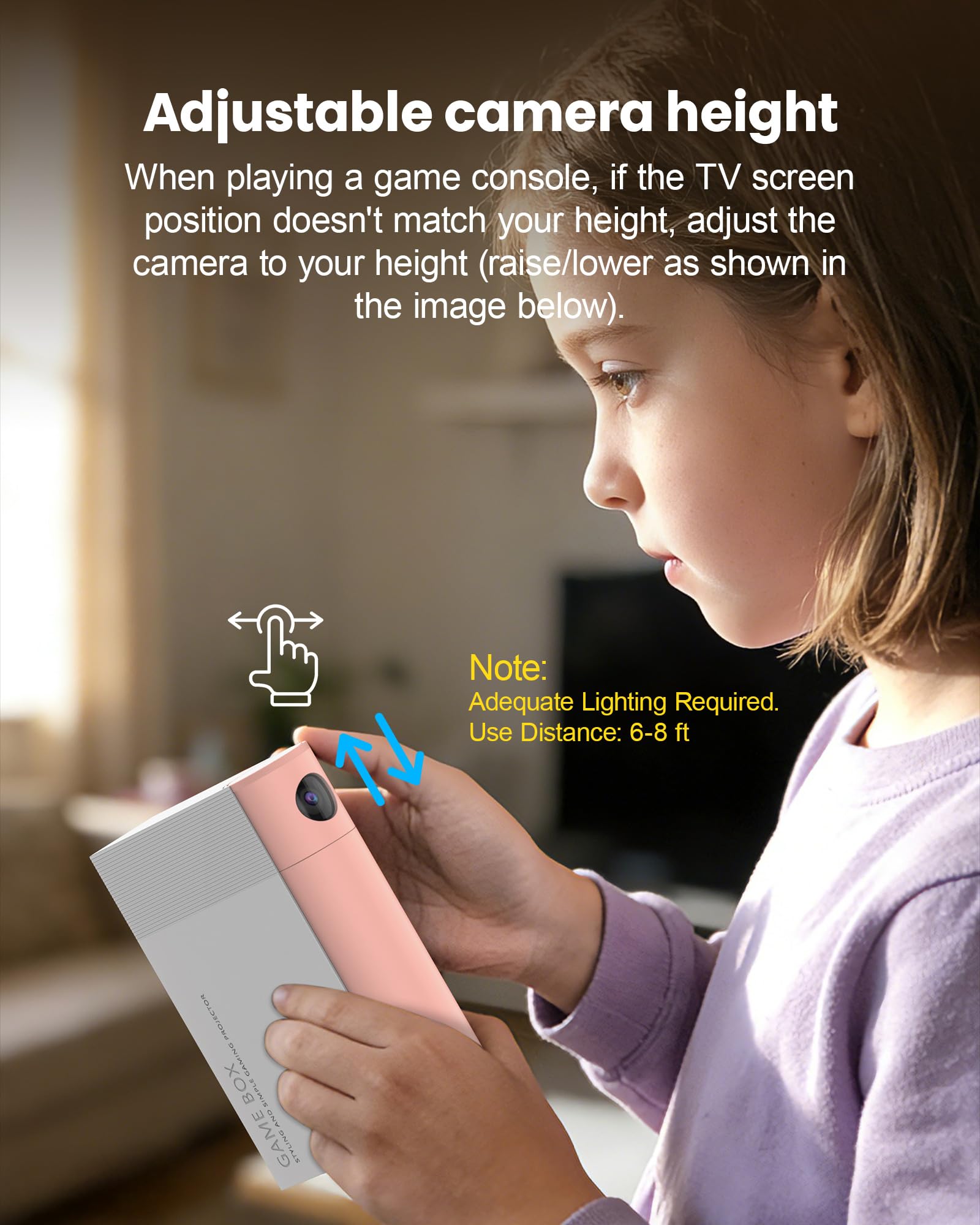 Console Giochi TV per Bambini: con Sensore di Movimento AR - Sistema Plug and Play per Sport in Casa - Videogiochi Interattivi Educativi - Idea Regalo per Bambino e Bambina 6+ Anni (Rosa + Bianco)