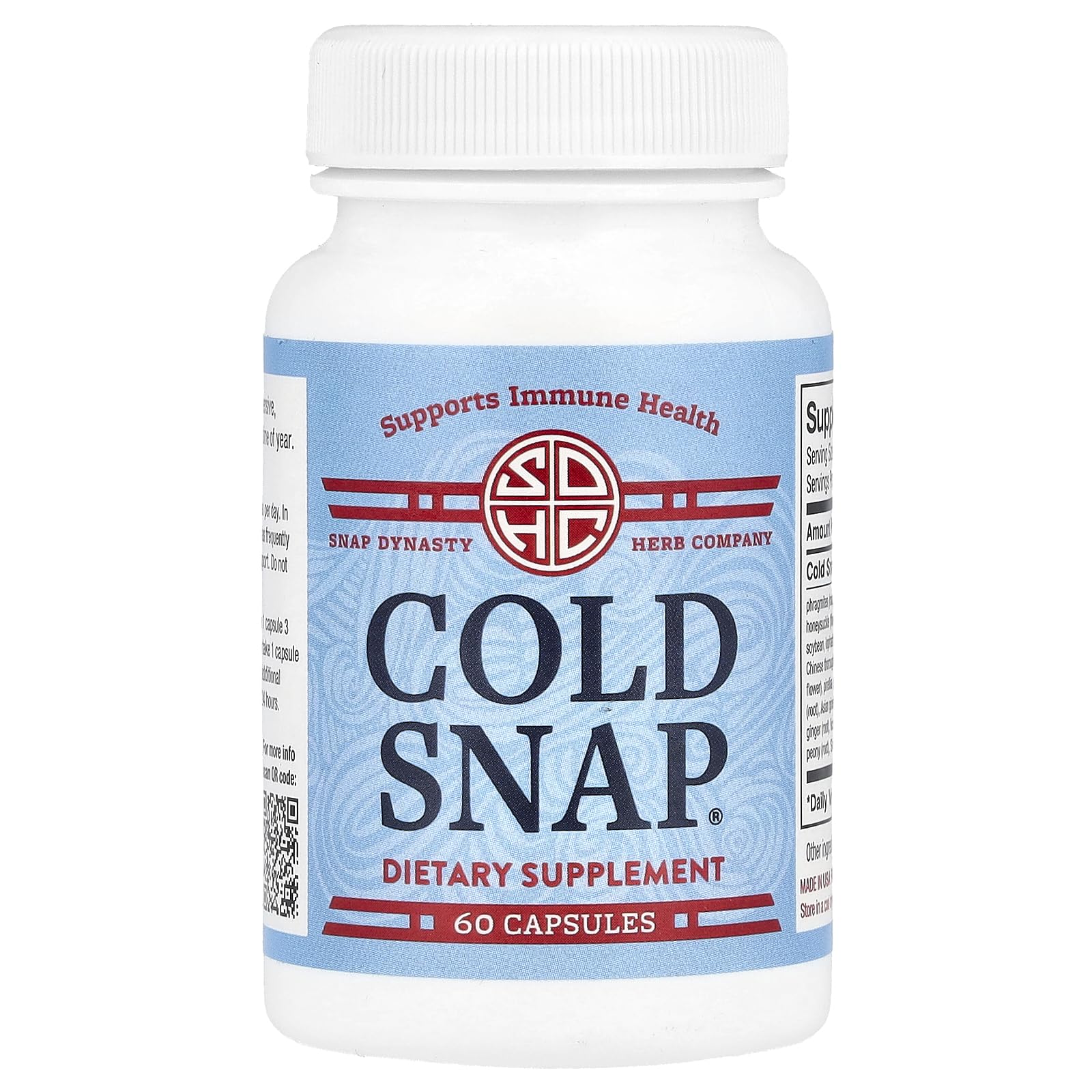 OHCO Cold Snap Herbal Supplement 60 Capsules, 2 Pack
