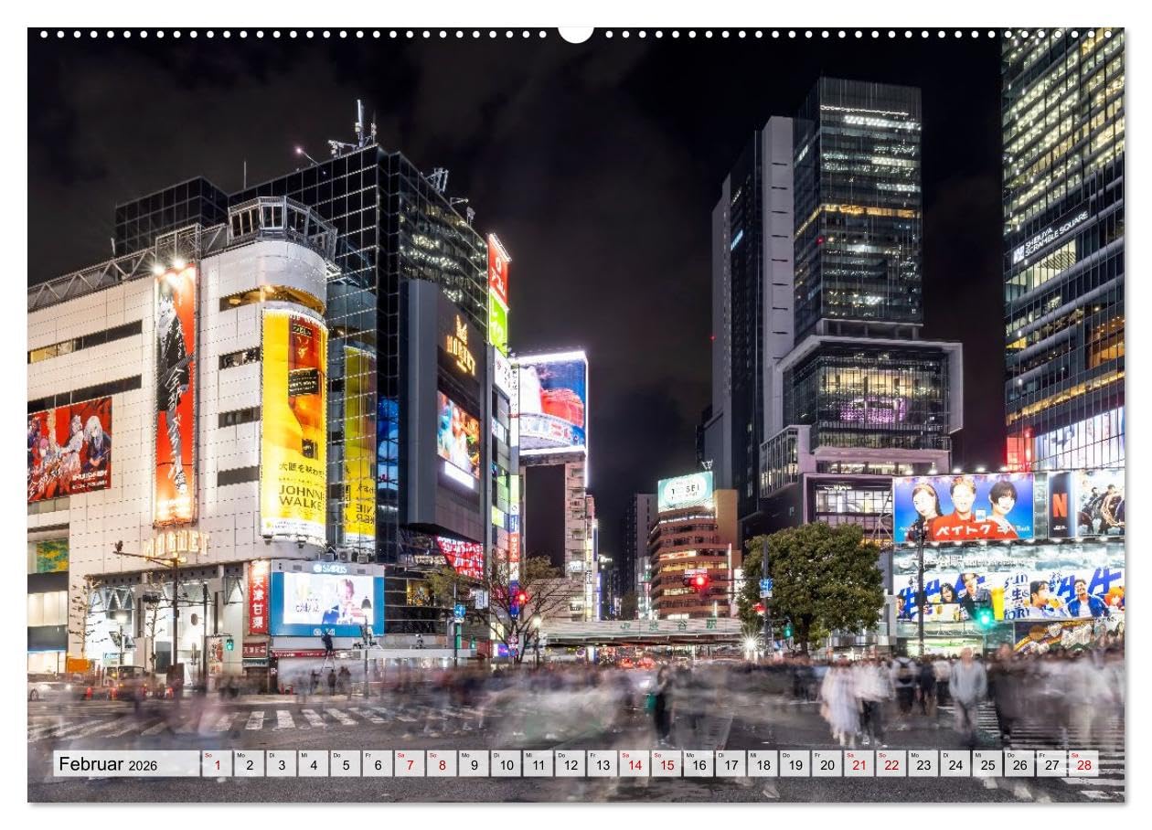 Tokio - Das Herz Japans (hochwertiger Premium Wandkalender 2026 DIN A2 quer), Kunstdruck in Hochglanz: Tradition im Puls der Großstadt (CALVENDO Orte)