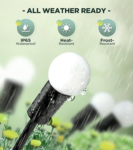 Miniatura 5 de ULAIYO Luces solares para exteriores, 16 luces LED solares más brillantes, duraderas y duraderas, luces solares para exteriores impermeables, luces