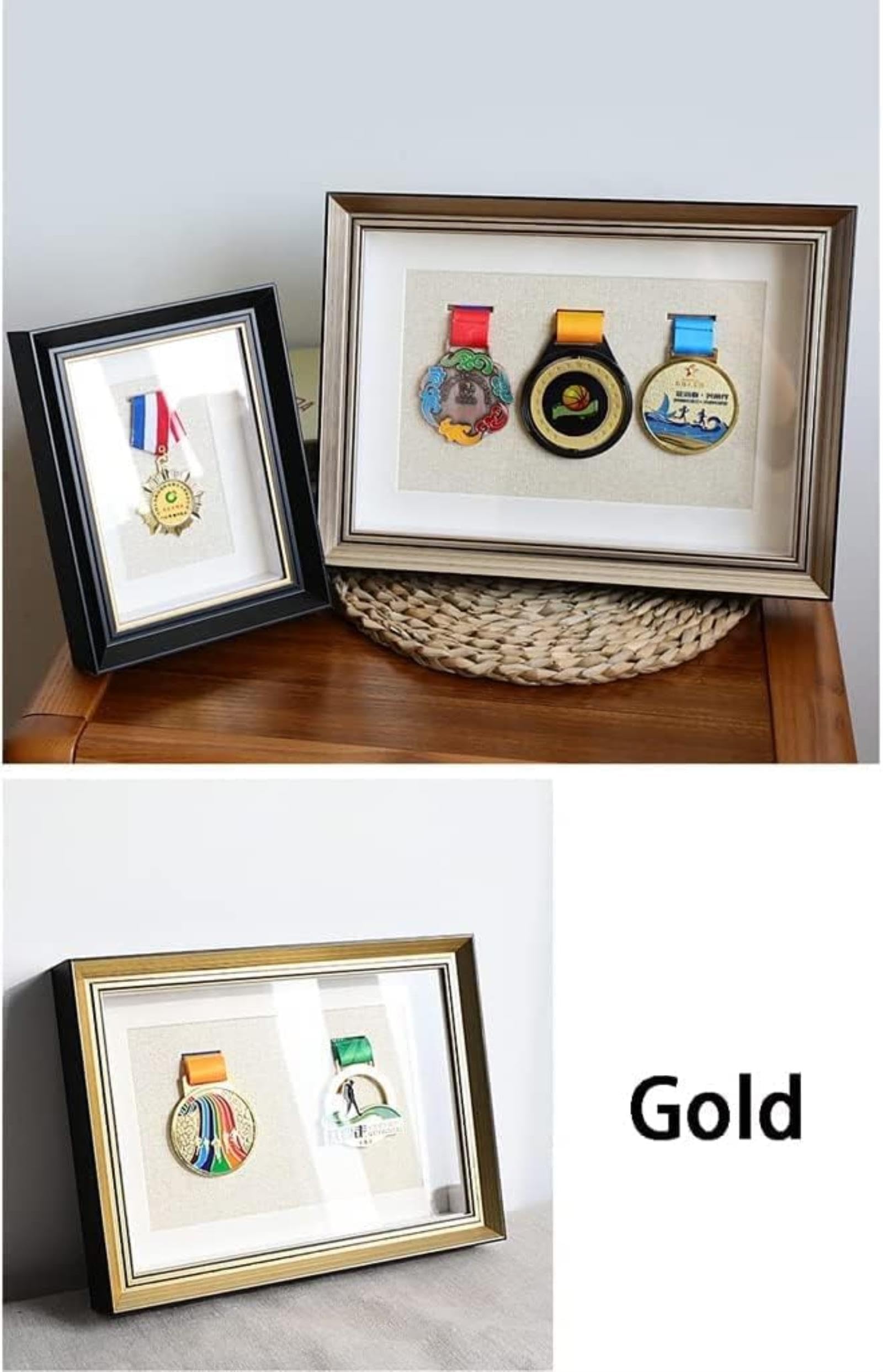 ABCCS Médaille Cadre Photo Médaille Cadre vitrine Cadre de médaille en