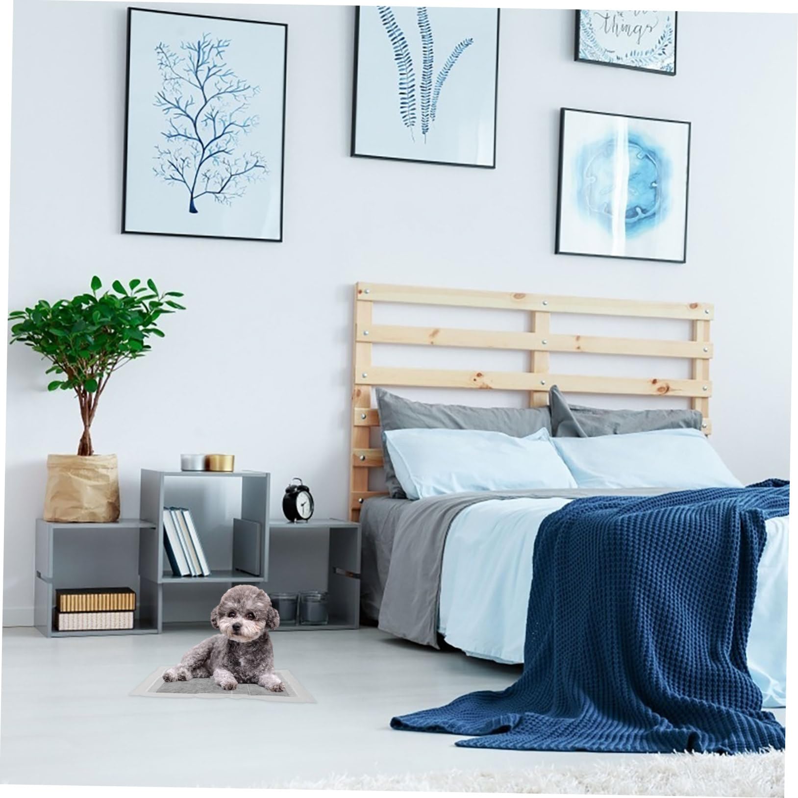 Alfombrilla Absorbente para Orina de Mascotas, Almohadilla Desechable de Tela No Tejida, Ligera 33x45 Cm para Uso en Exteriores y Viajes, Paquete de 100 Unidades