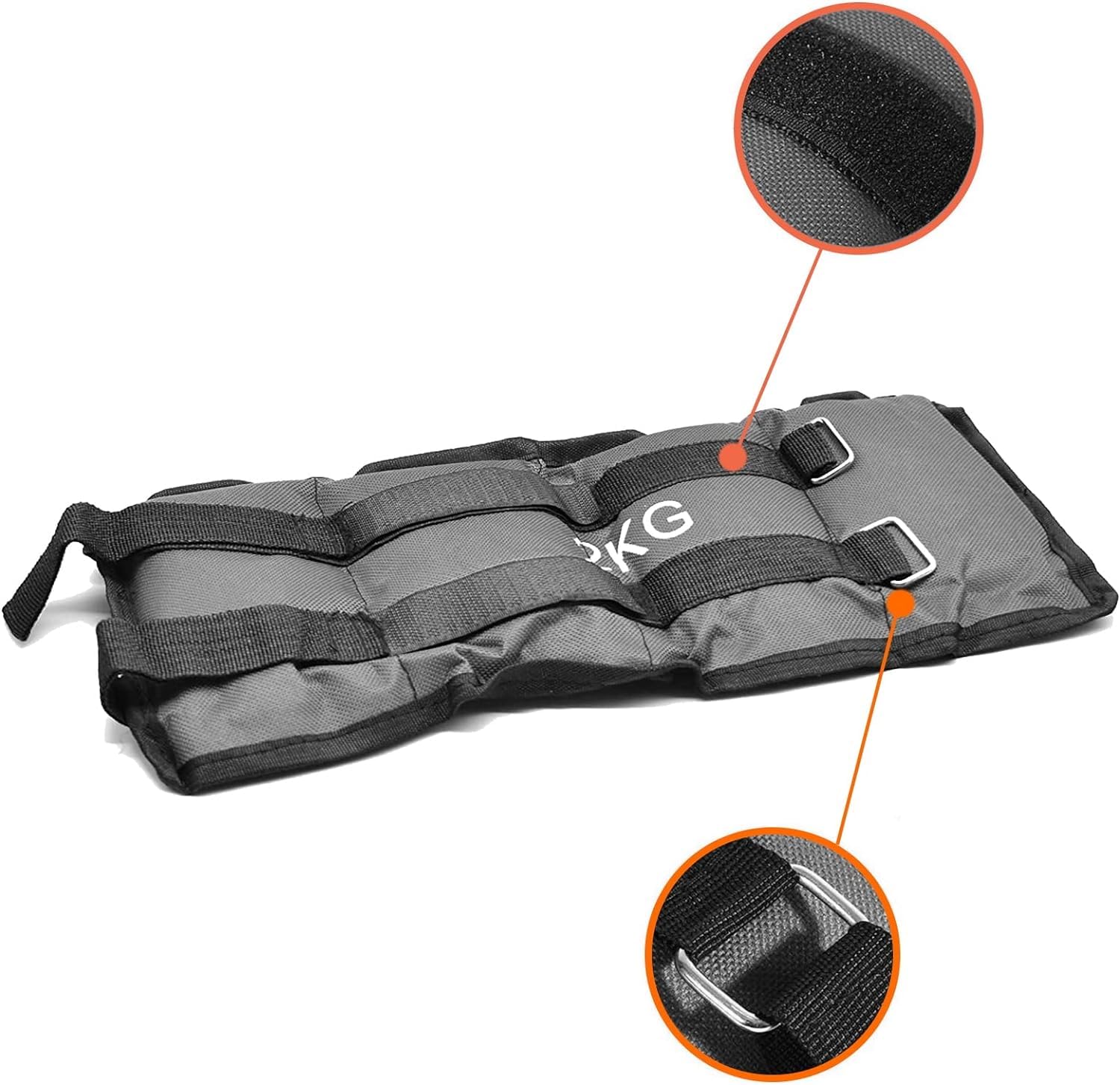 FFitness Pesi x Polsi e Caviglie Wrist/Ankle Weights (2 x 2 kg) con Cinturino Regolabile | ideali per Allenamento Palestra Aerobica Fitness Potenziamento Muscolare
