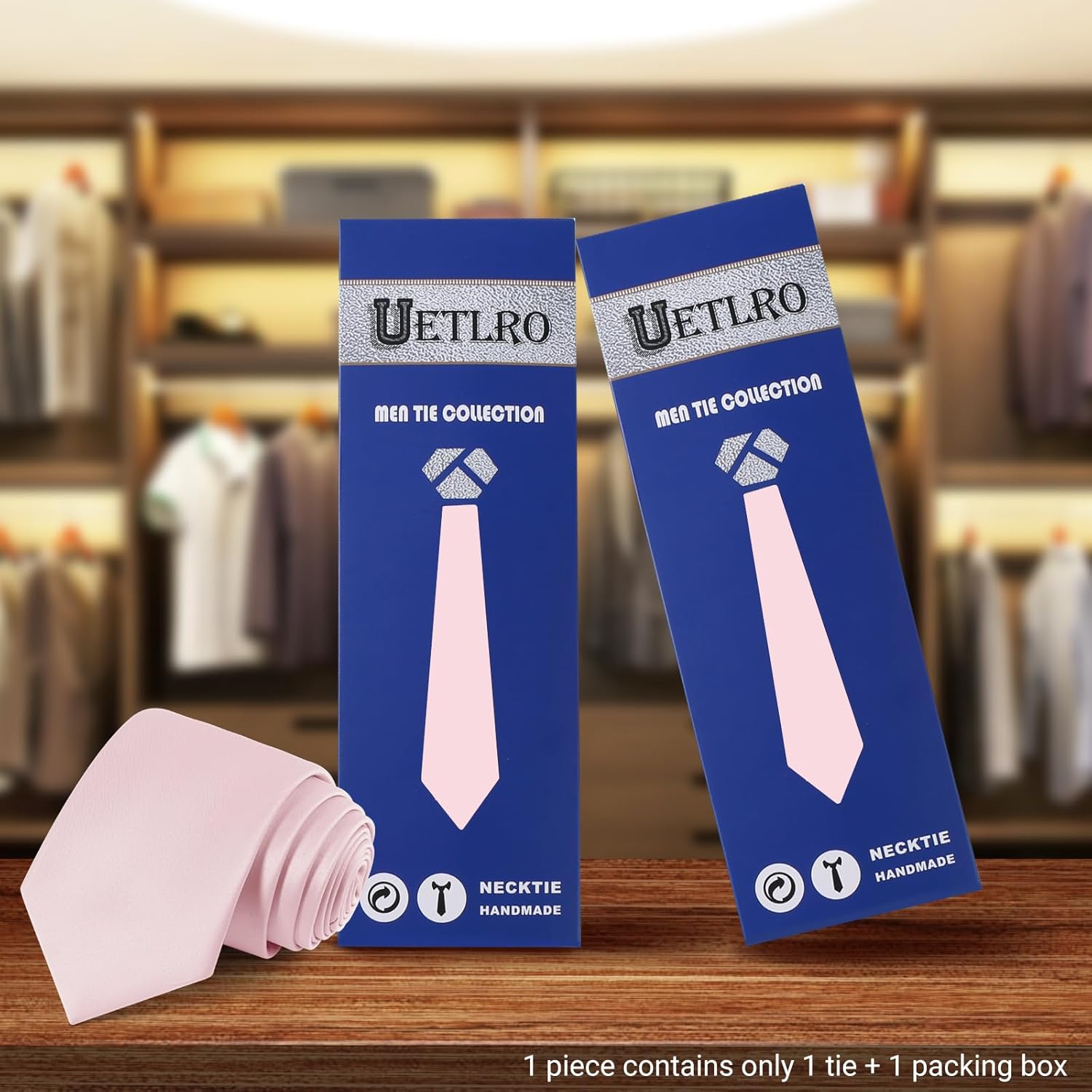 Black Ties For Men Solid Pure Color Formal Neckties 3.15" (8CM) Men's Tie for Business and Wedding with Gift Box - Image 6