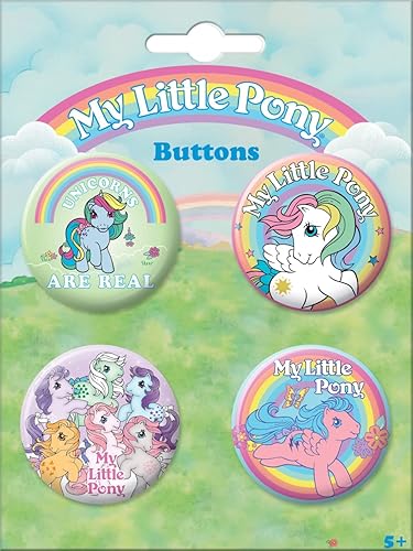 Miniatura 2 de Ata-Boy My Little Pony - Juego de cuatro botones coleccionables de 1.25 pulgadas, My Little Pony