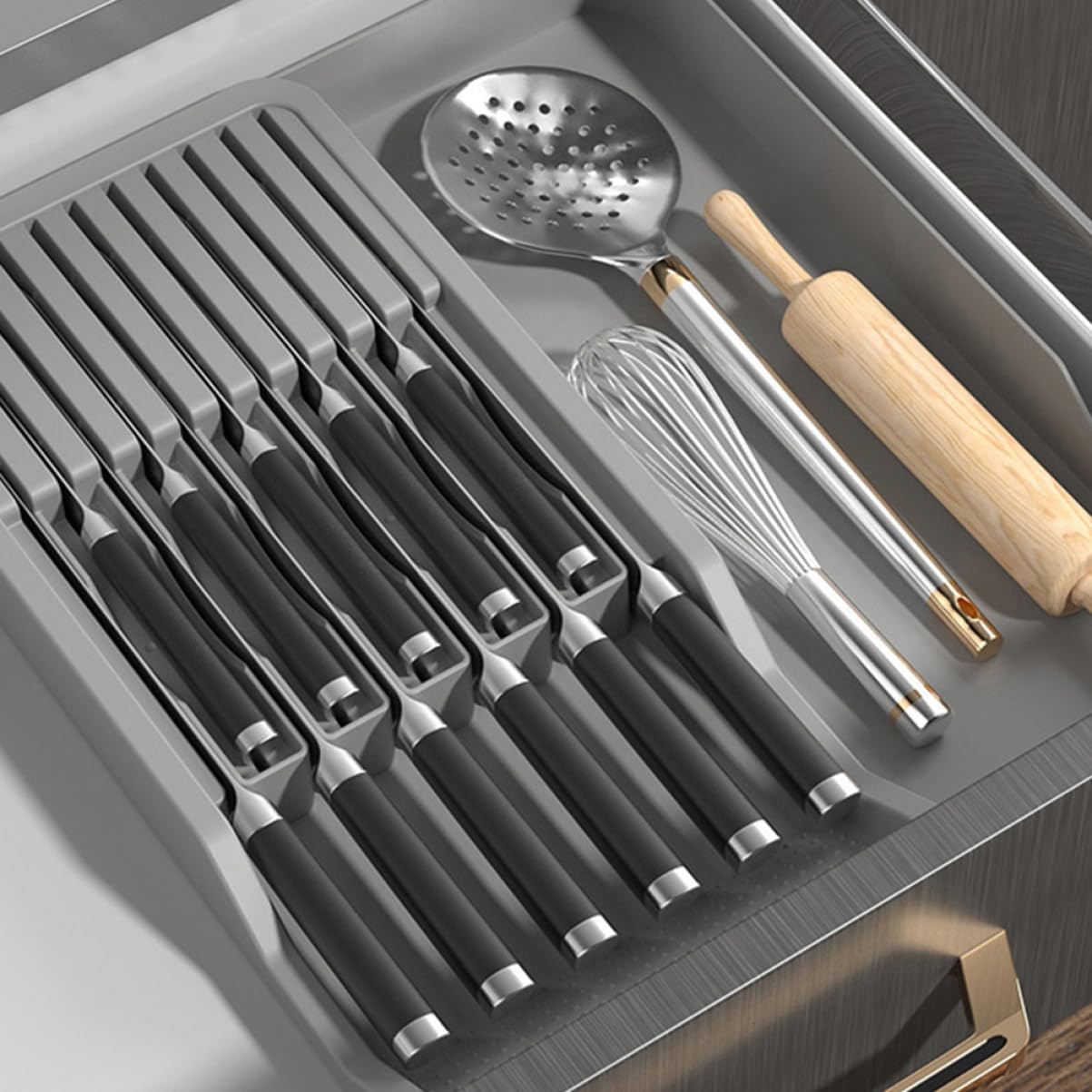 Fine Workmanship Knife Rack Sturdy Material Knife Organizer Kniferack Home Cutter Holder Kitchen