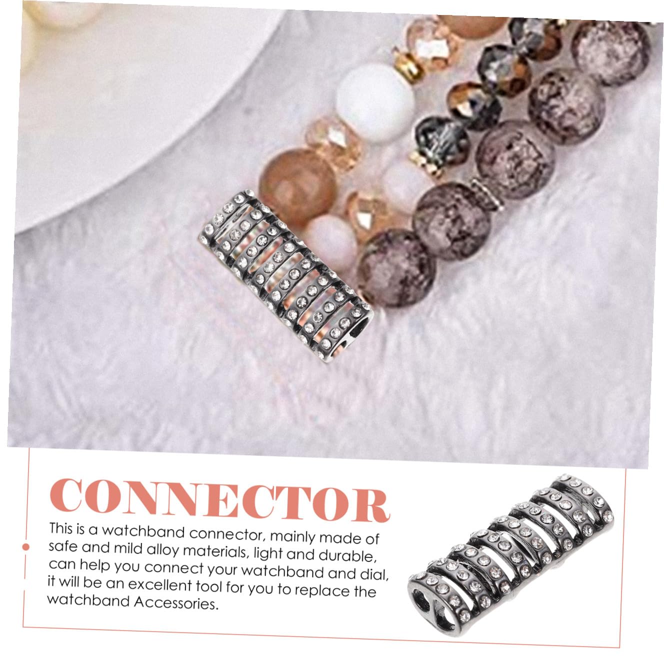 Housoutil Lot De 4 Connecteurs De Montre En Alliage Adaptateurs De Bracelet De Montre Délicats Connecteurs De Bracelet De Montre Décoratifs 10 Pièces X 4