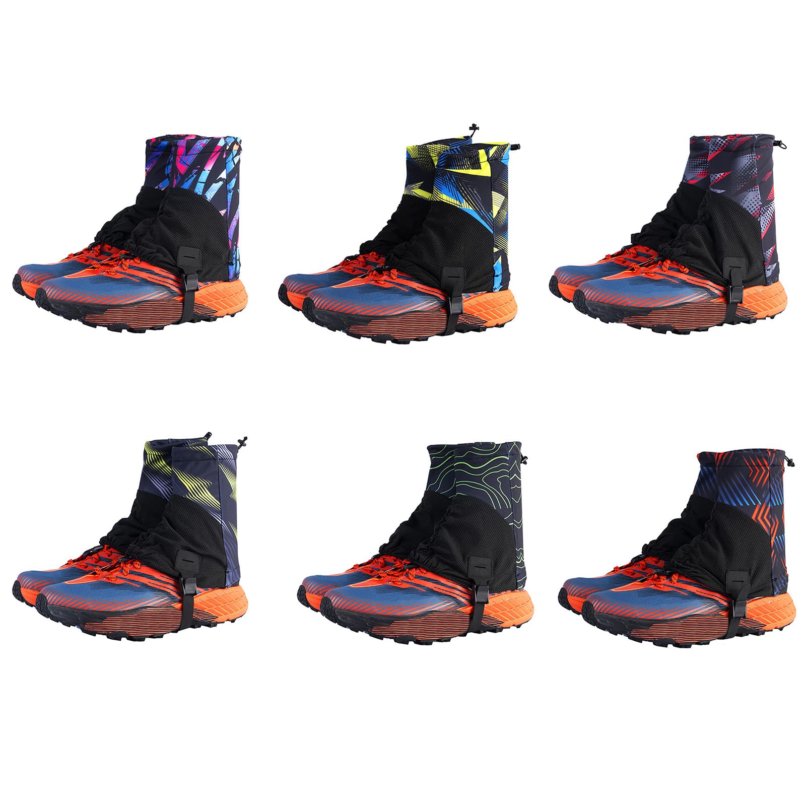 Guêtres de randonnée d'extérieur basses pour chaussures de protection respirantes pour la course à pied, la randonnée, les courses de sentier