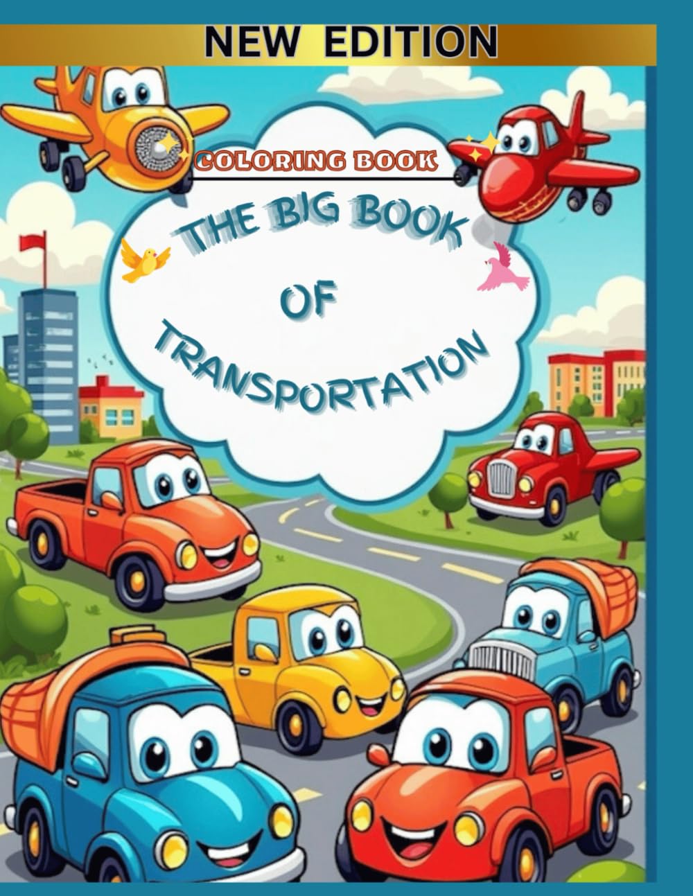 THE BIG BOOK OF TRANSPORTATION: A VEHICLE COLORING ADVENTURES!