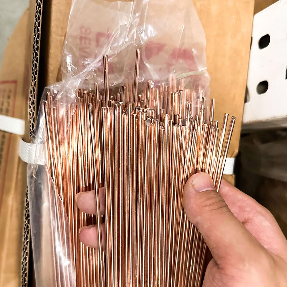 Pręty lutownicze miedziano-fosforowe 2,5 x 500 mm, okrągłe, o niskiej temperaturze topnienia i wysokiej płynności, do klimatyzacji chłodnictwa(30 Pcs)