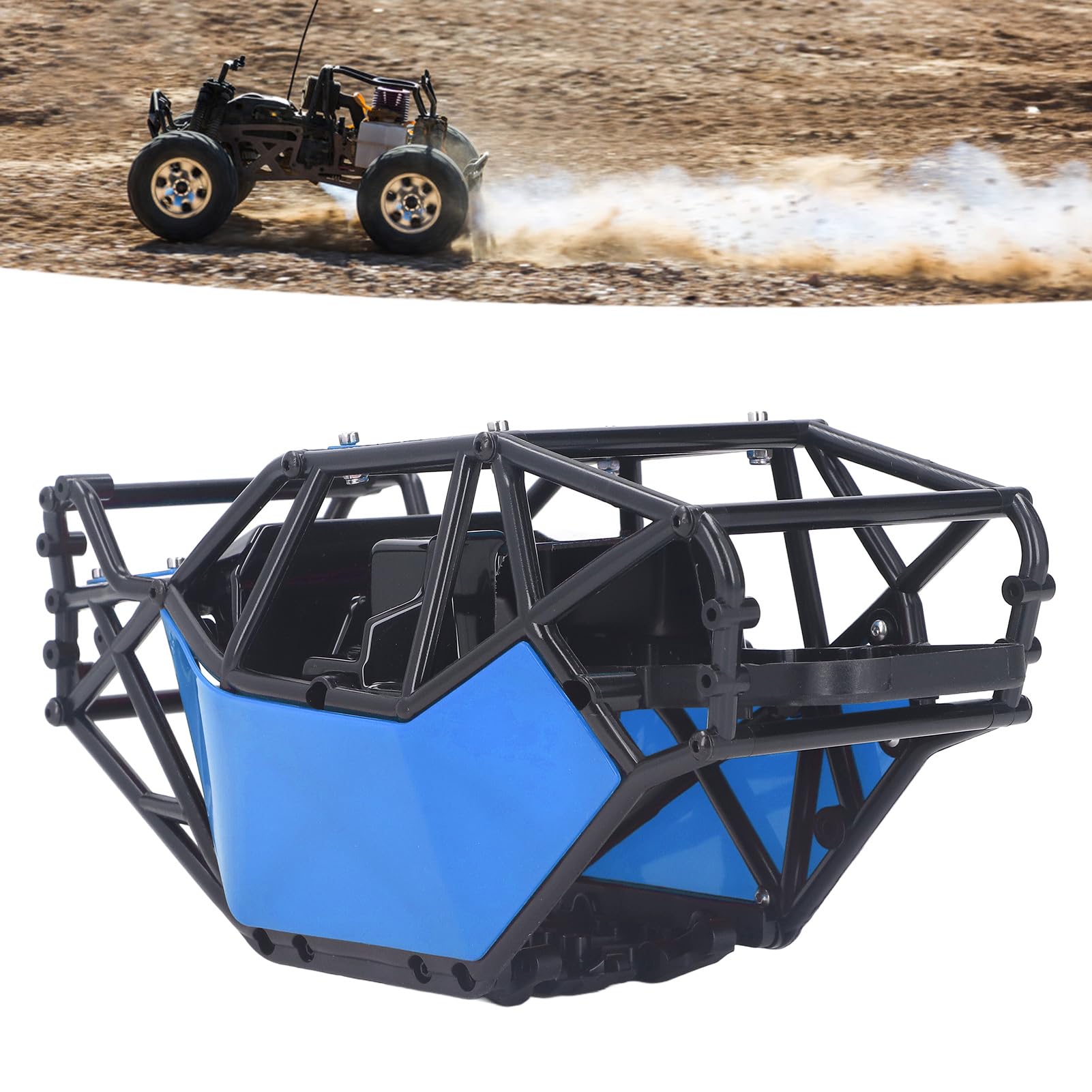 Amazon.co.jp: 1/10 RC クローラー本体、RC ロールケージ ロックバギー