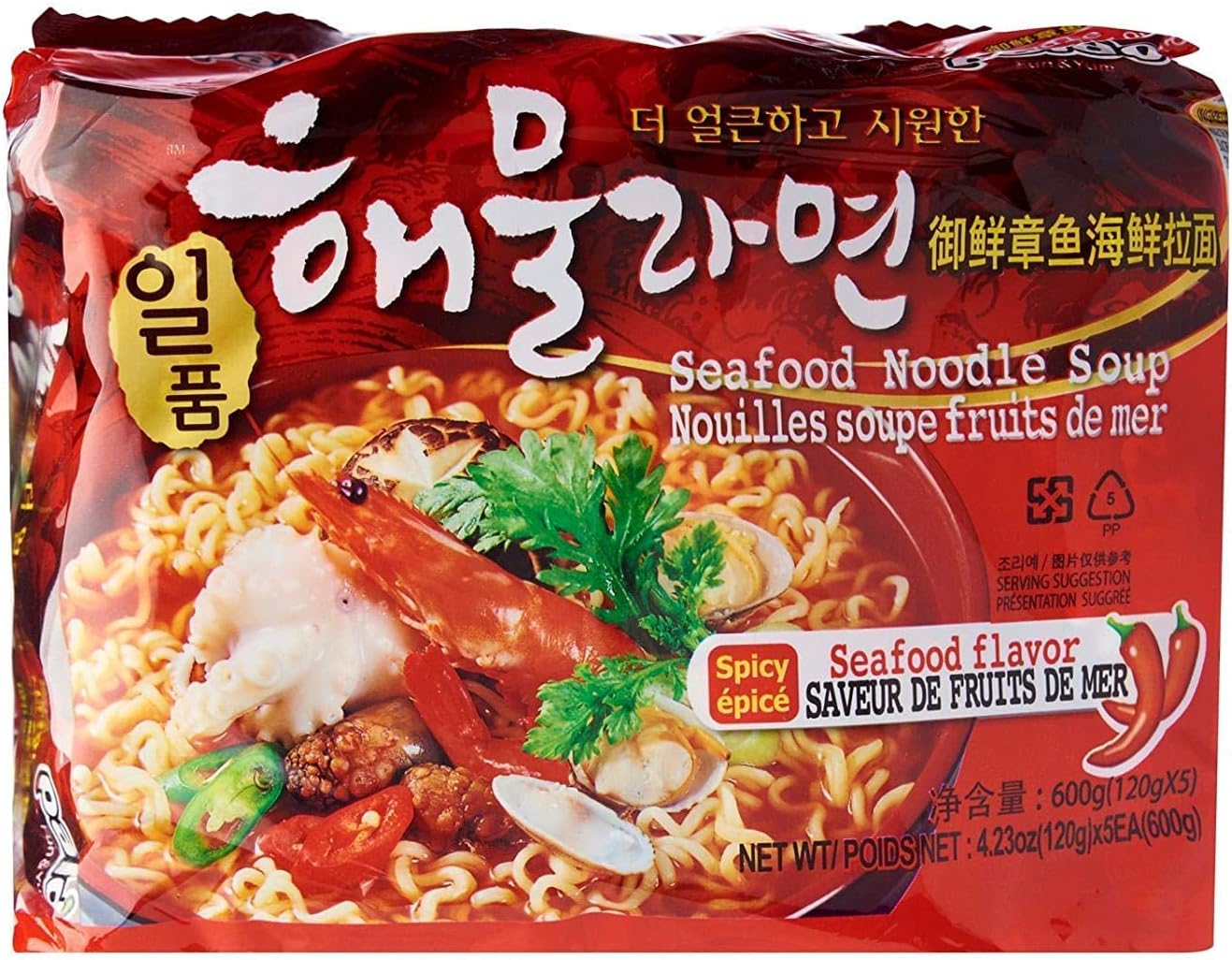 Paldo Seafood Noodle Soup 120g