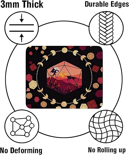 Miniatura 9 de Dungeon Master - Alfombrilla de mouse para regalo DM, regalo de mazmorras y dragones, regalo de juego de rol para jugadores de Dungeon Masters o