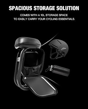 Multi-functional Scooter Seat compatible with Segway Ninebot Max G2 G65 MAX2 Kickscooter,Thickened Soft Cushion with 10L Large Storage Space Bag G2 G65 Seat & Bag Attachment Original Parts