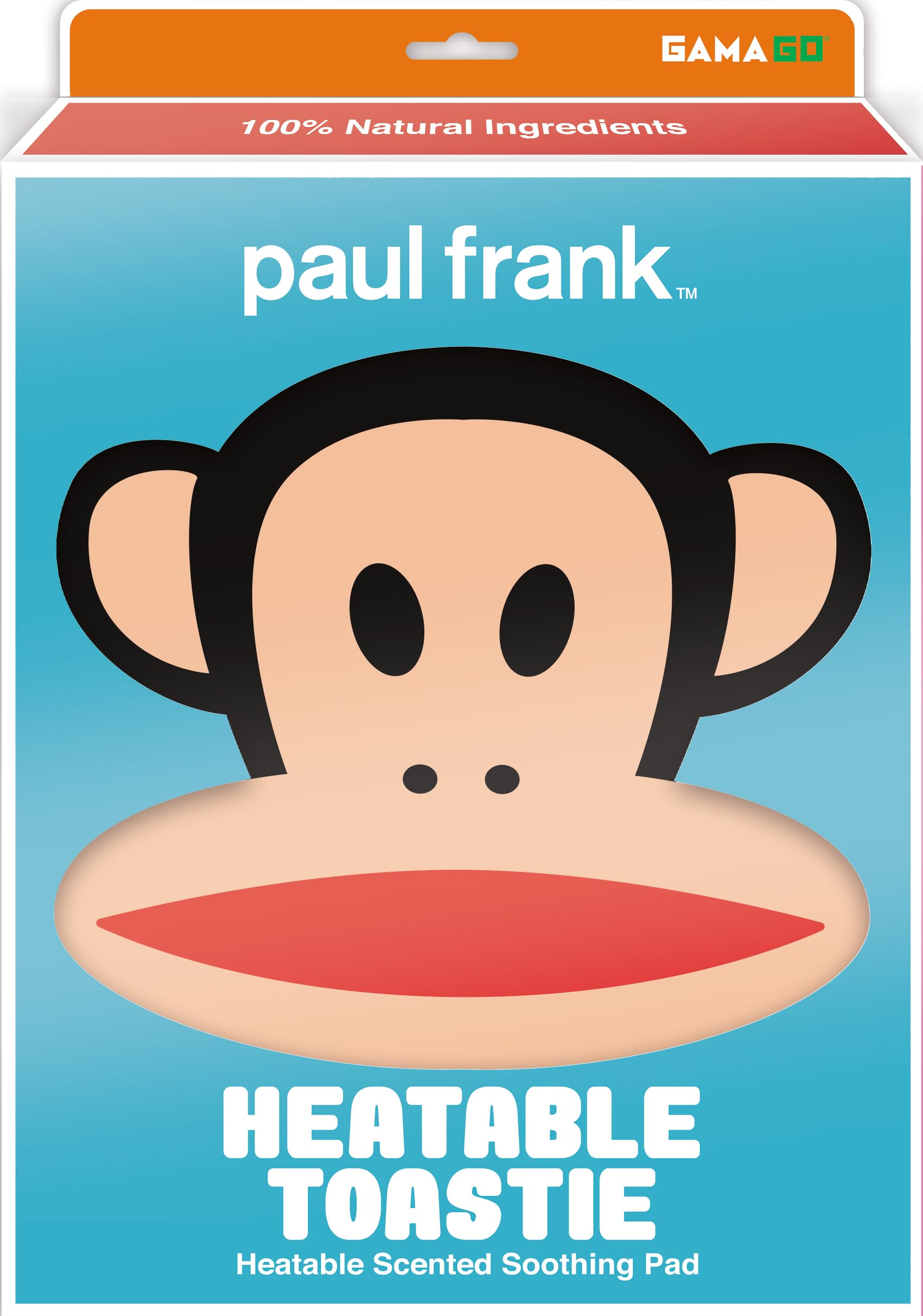 GAMAGO Paul Frank Julius Heating Pad & Pillow Huggable - Microwavable Heat Pad for Cramps, Aches & Anxiety Relief - Cute Heat Pack Stuffed with Eco-Friendly Wheat & Dried Lavender - 7.25" x 8.5"