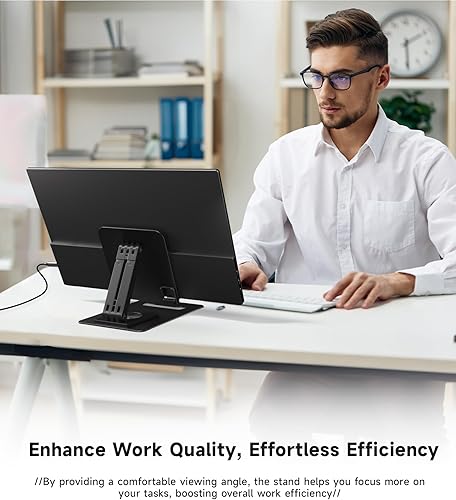 Miniatura 6 de Ingnok Soporte ajustable para tableta, soporte para monitor portátil compatible con monitor portátil, tableta, teléfono, iPad, Surface Pro, Kindle