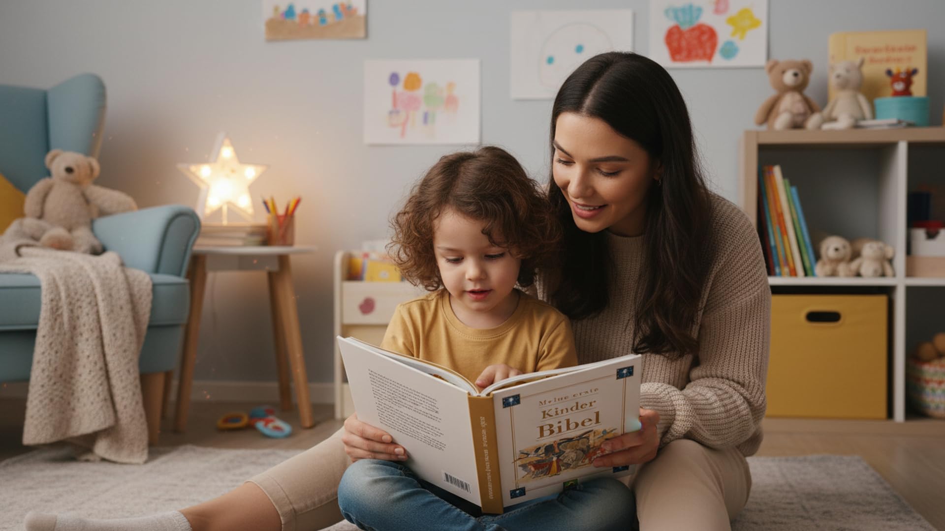 Meine erste Kinderbibel ab 4 Jahren: Schön illustrierte Bibel für Kinder - Geschenk zur Taufe, Erstkommunion, Kommunion oder Einschulung