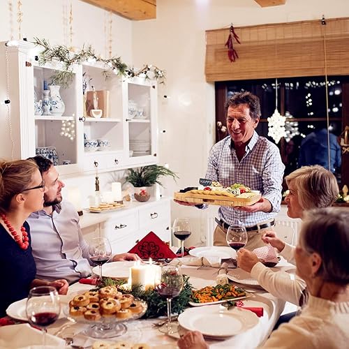 Miniatura 6 de Ruby Lil Tabla grande para cortar queso, juego de tabla de queso, tabla de charcutería con cajones deslizantes, juego de 4 cuchillos y 2 tenedores,