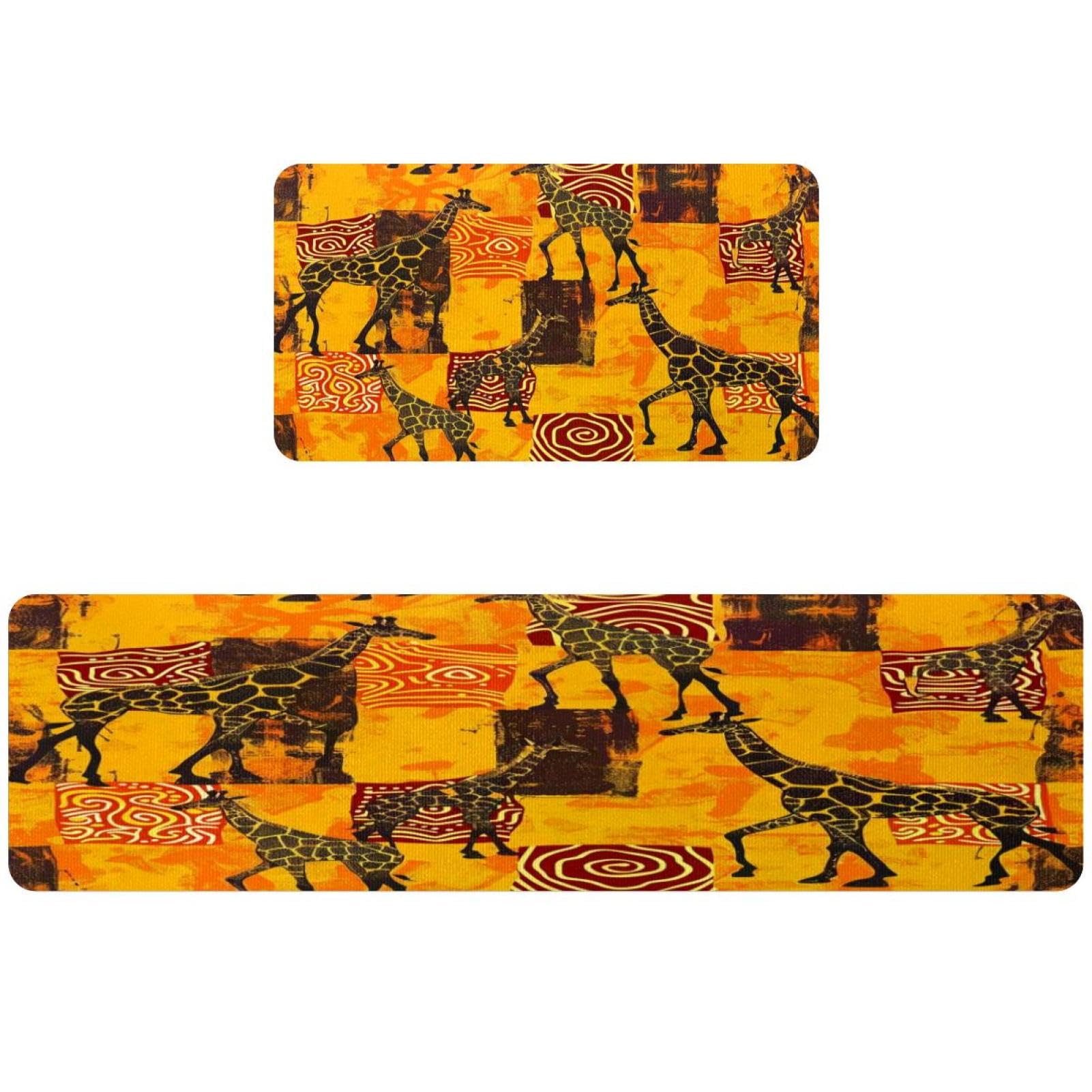 Tapis de cuisine africain lavable idéal pour couloir et buanderie
