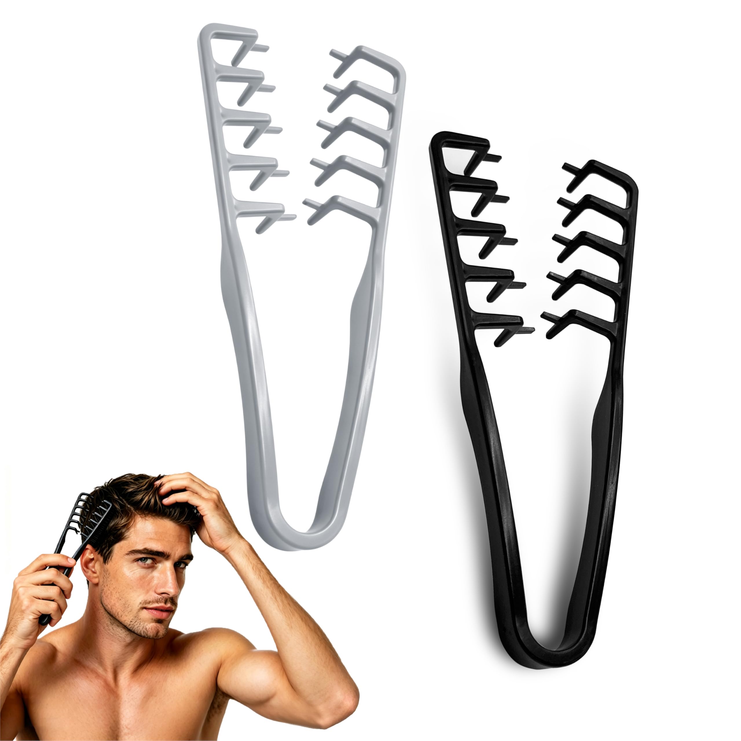 AiTodos® Textur Kamm, Styling kamm Mit Breiten Zinken-Ideal Für Voluminöse Textur Und Locken