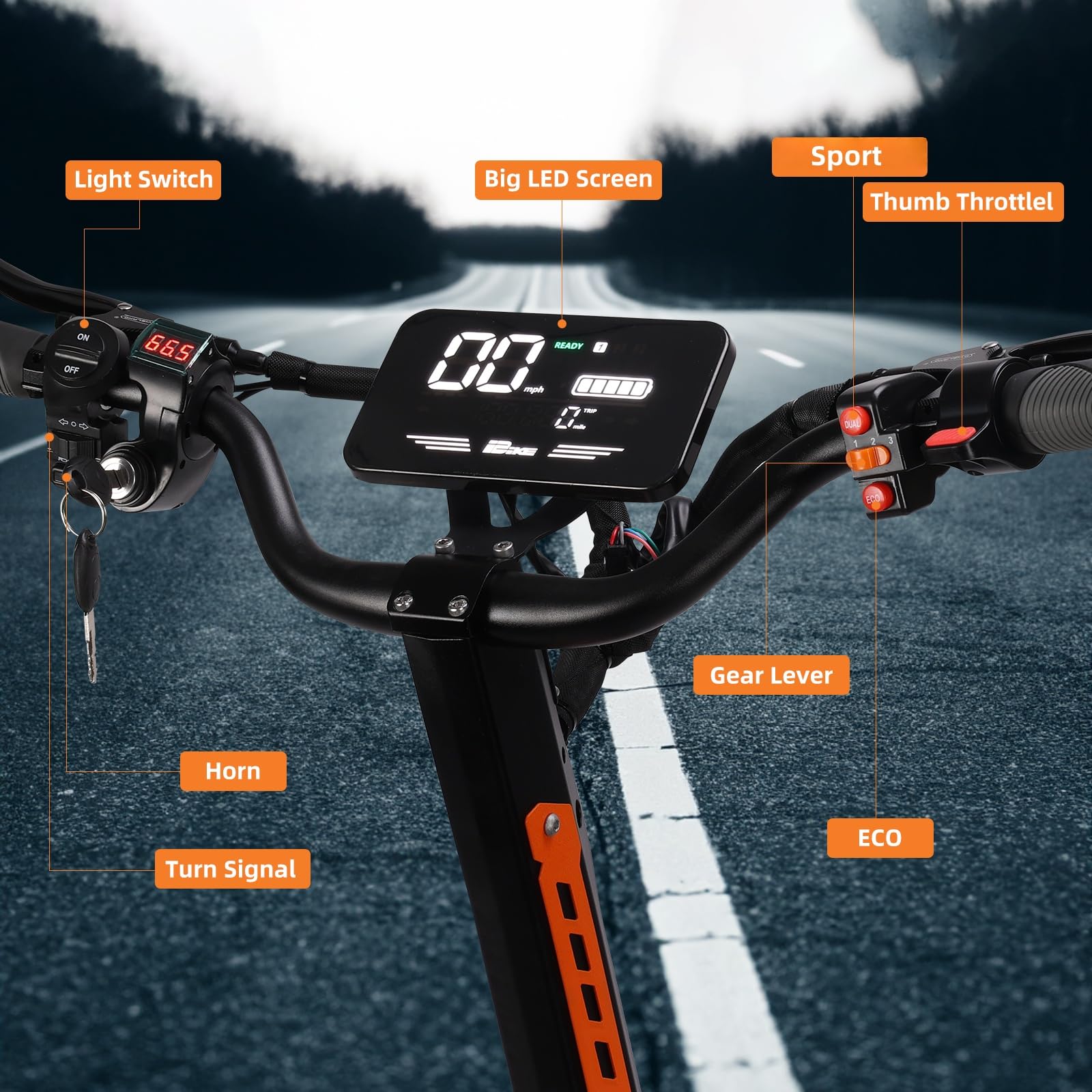 Electric Scooter Adults 60MPH Fastest 6000W Motors Escooter Fat Tires – ZonDoo E-Mobility