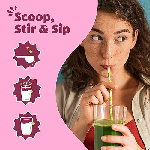 Miniatura 5 de Amazing Grass Verduras dulces y superalimentos en polvo para la salud digestiva, polvo de verduras, enzimas digestivas, probióticos, espirulina,