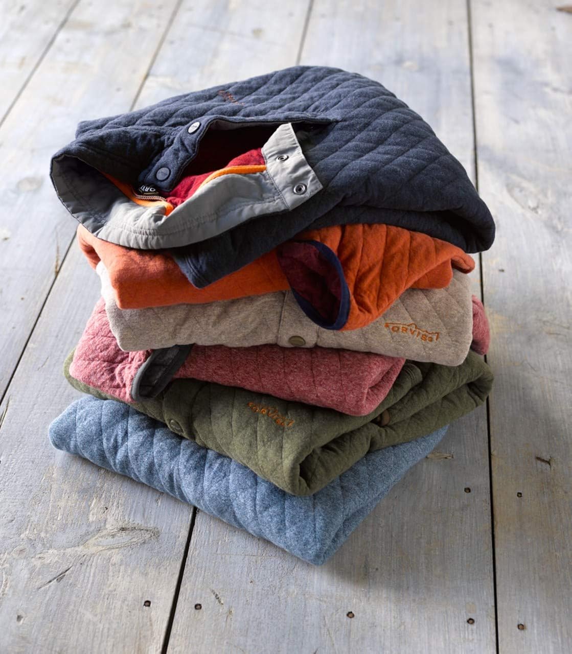 Trout bum quilted snap sweatshirt Clearance