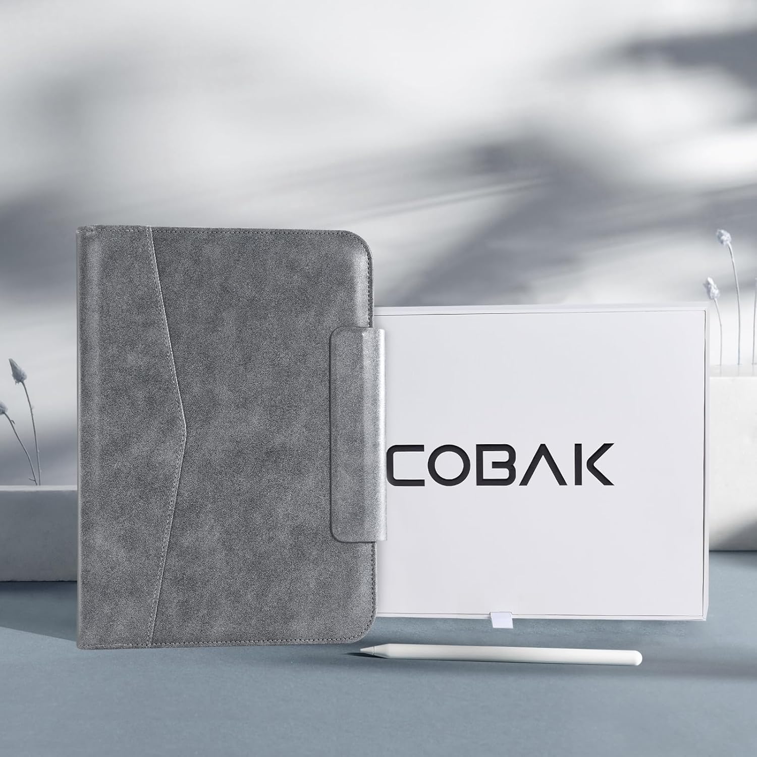 CoBak Premium Leather Case for iPad Pro 11-inch (M4/M5) 2024/2025, Built-in Folder Storage, Super Magnetic Back, Auto Sleep/Wake Function, - Image 3