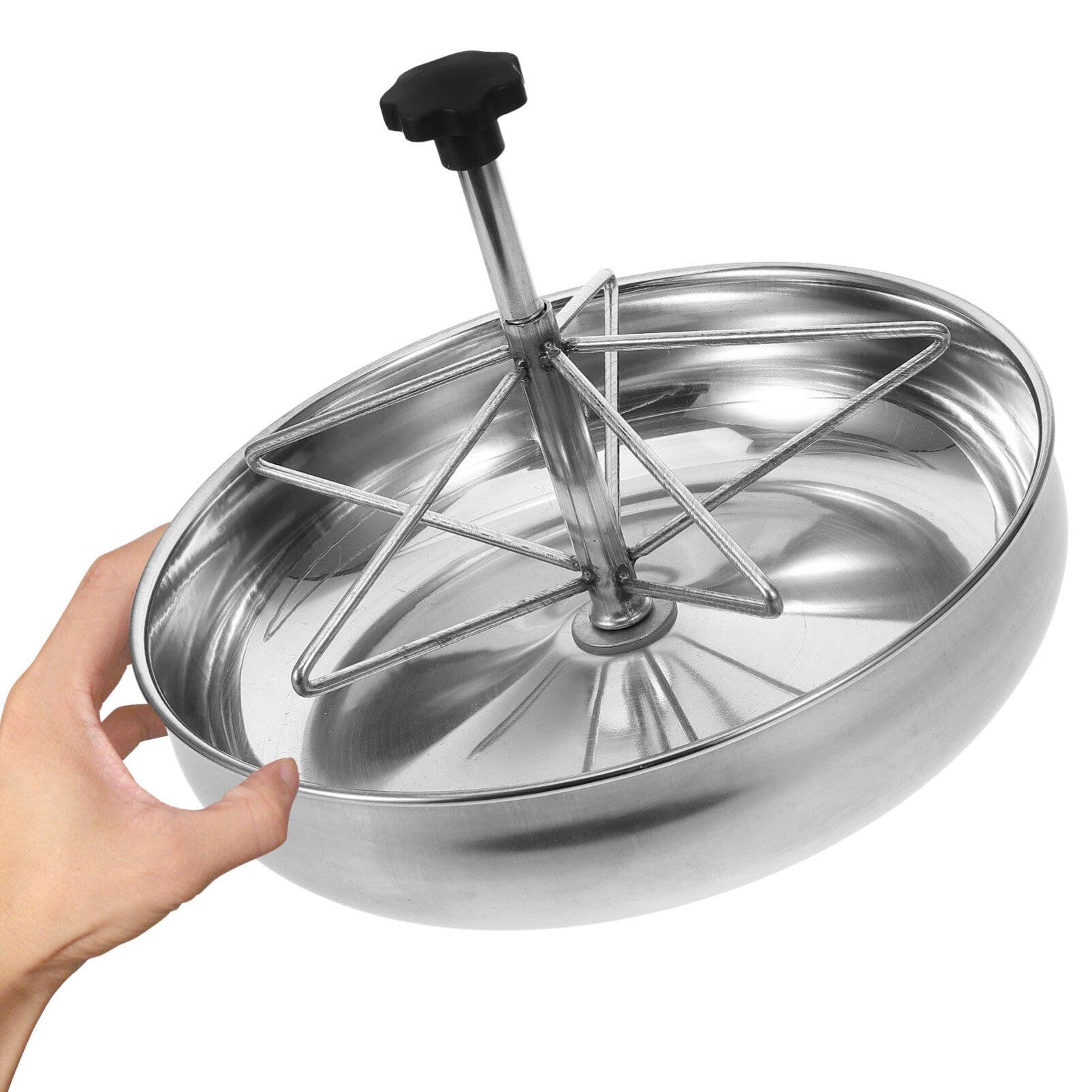 Mangiatoia per Suini in Acciaio Inox, Capacità Grande, Argento | Design Fisso, Facile da Pulire, Uso Interno ed Esterno, per Allevamento Suino