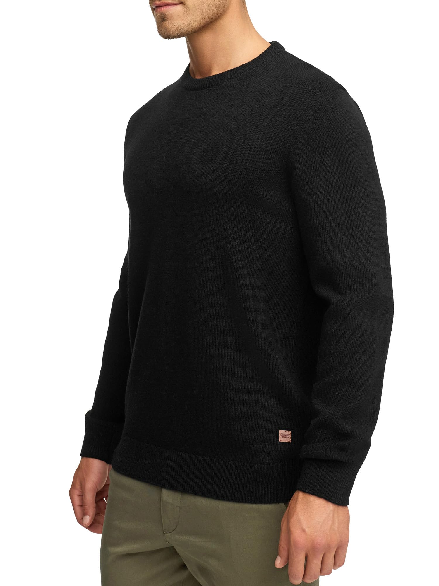 Indicode INMargous - Maglione da uomo con scollo rotondo, classico, a maglia fine, per uomo