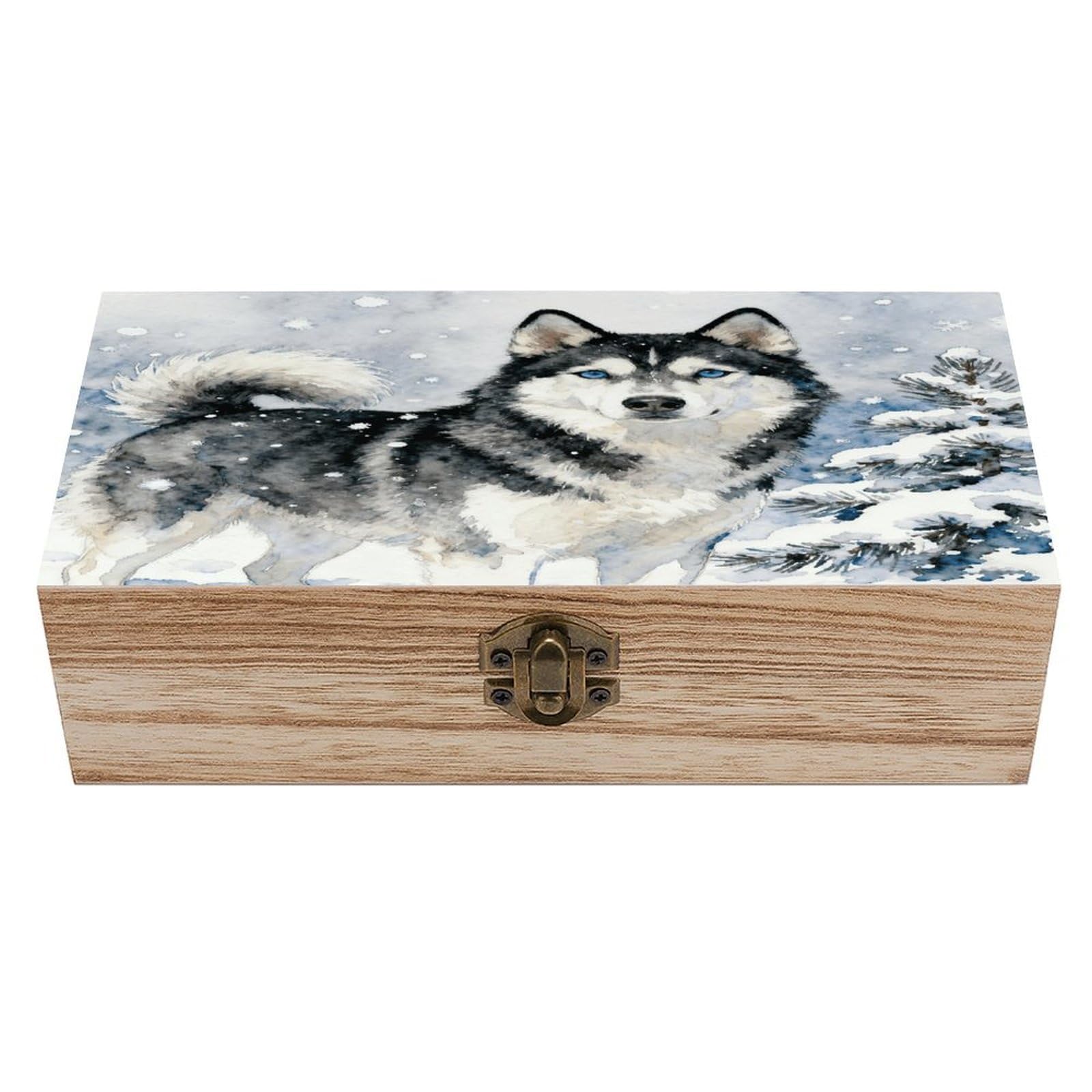 VstaDank Animal Wooden Storage Box with Hinged Lid Natural Wooden Box Beautifully Keepsake Boxes Vintage Wood Boxes Jewelry Organizer Trinket Storage Chest Unique Gift