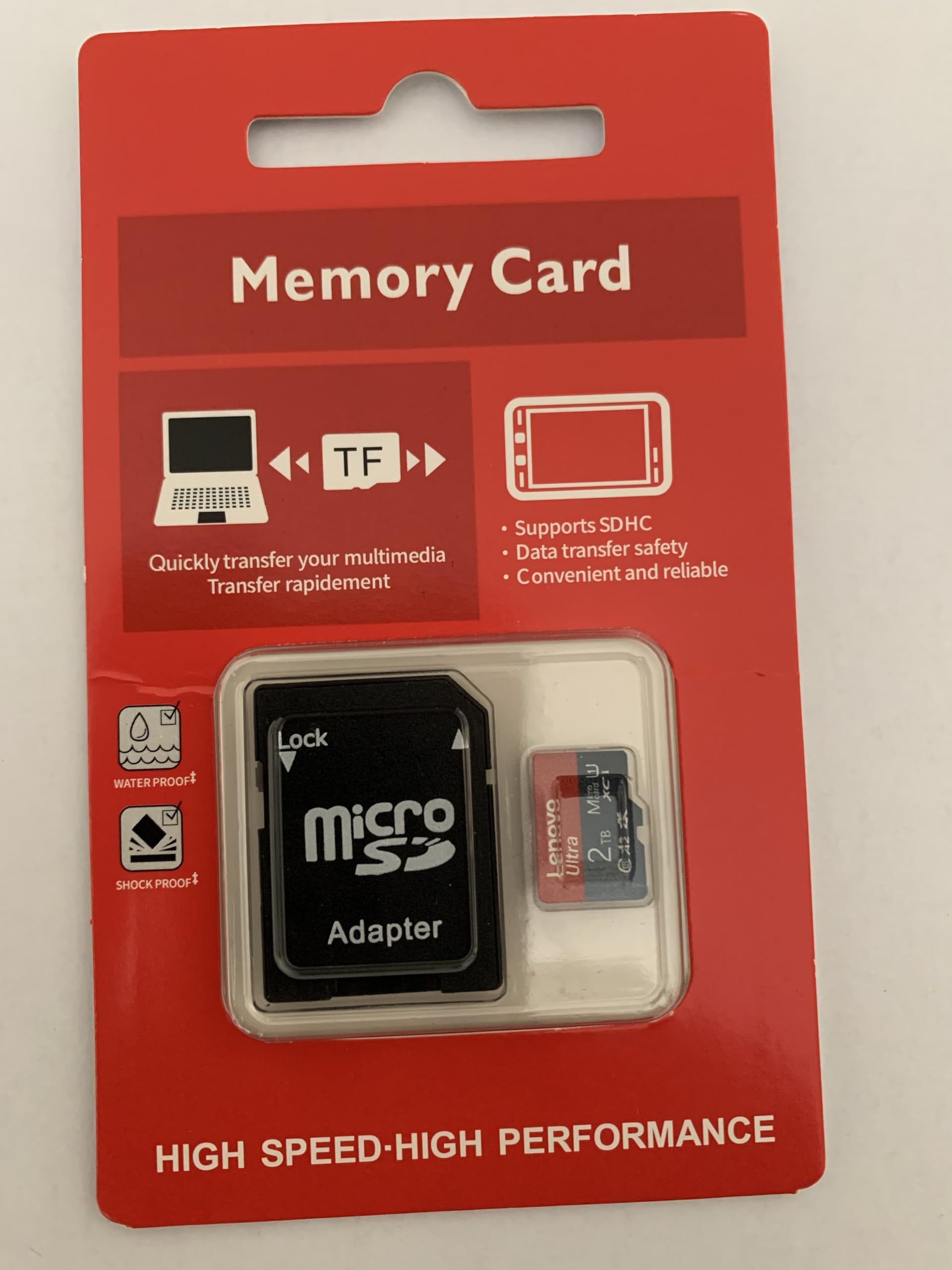Pro Plus Micro SD 1TB SDXC U3 UHS-I Memory Card with SD Adapter Compatible with Smartphones, Tablets, Cameras, Drones