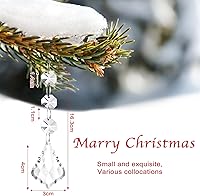 Vista 2 de Nuenen 100 piezas de cristales colgantes para centros de mesa, cuentas de candelabro de acrílico, guirnaldas, hebras, cuentas de prisma