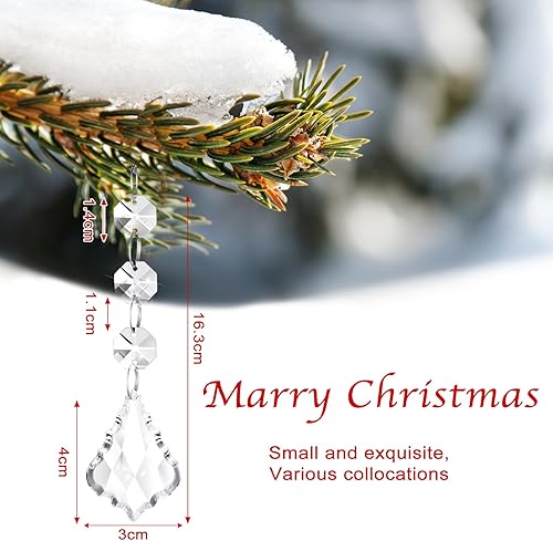 Miniatura 2 de Nuenen 100 piezas de cristales colgantes para centros de mesa, candelabros acrílicos, guirnalda de cuentas, hebras de prisma, decoraciones