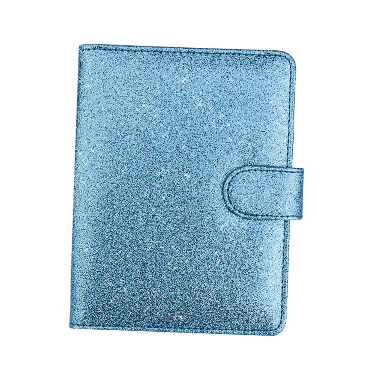 PACKOVE 2pezzi Portadocumenti Pu Organizer Per Con Chiusura Custodia Multifunzionale Blu Per Contanti e Documenti