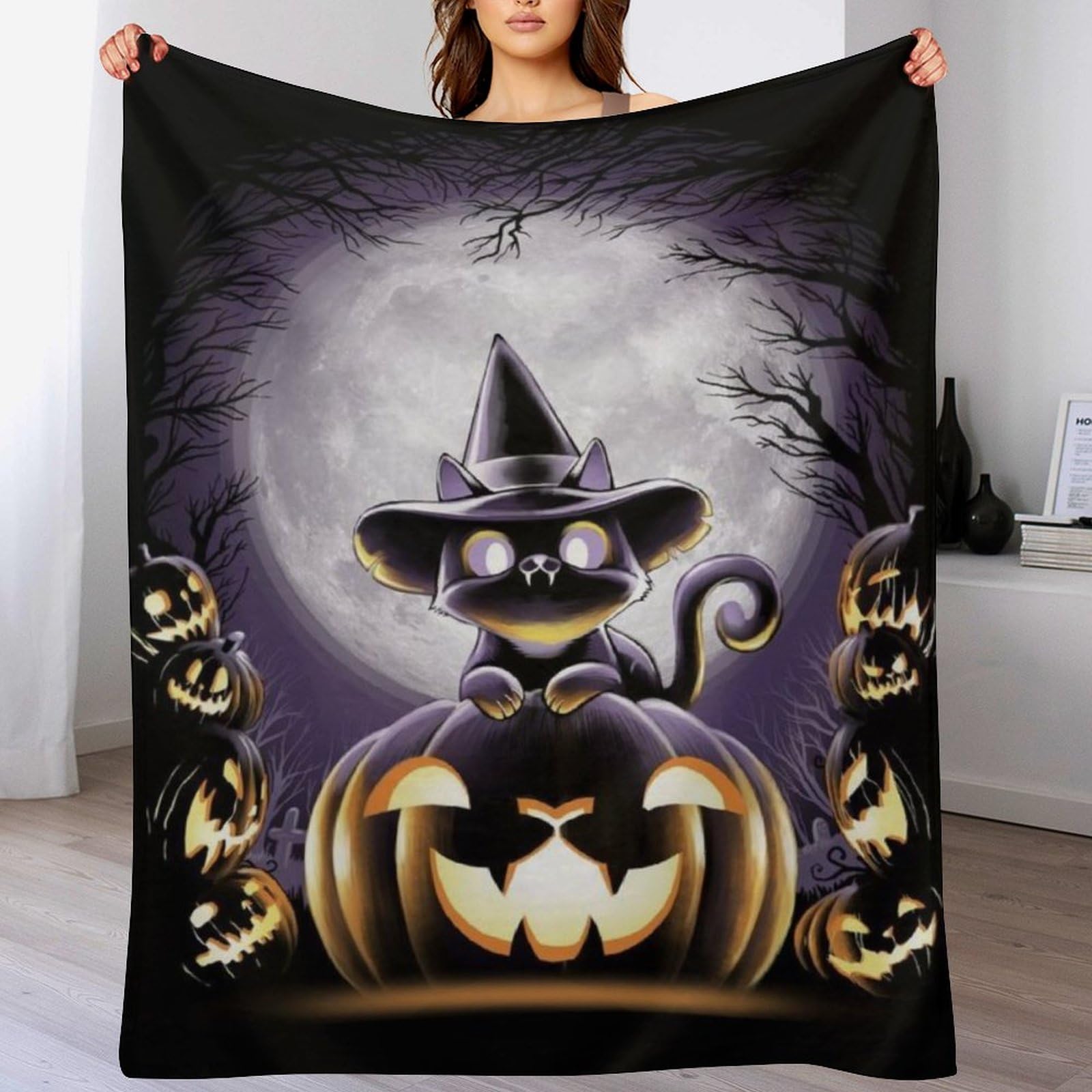 Couverture Halloween douillette en polaire, le cadeau réconfortant pour frissonner au chaud