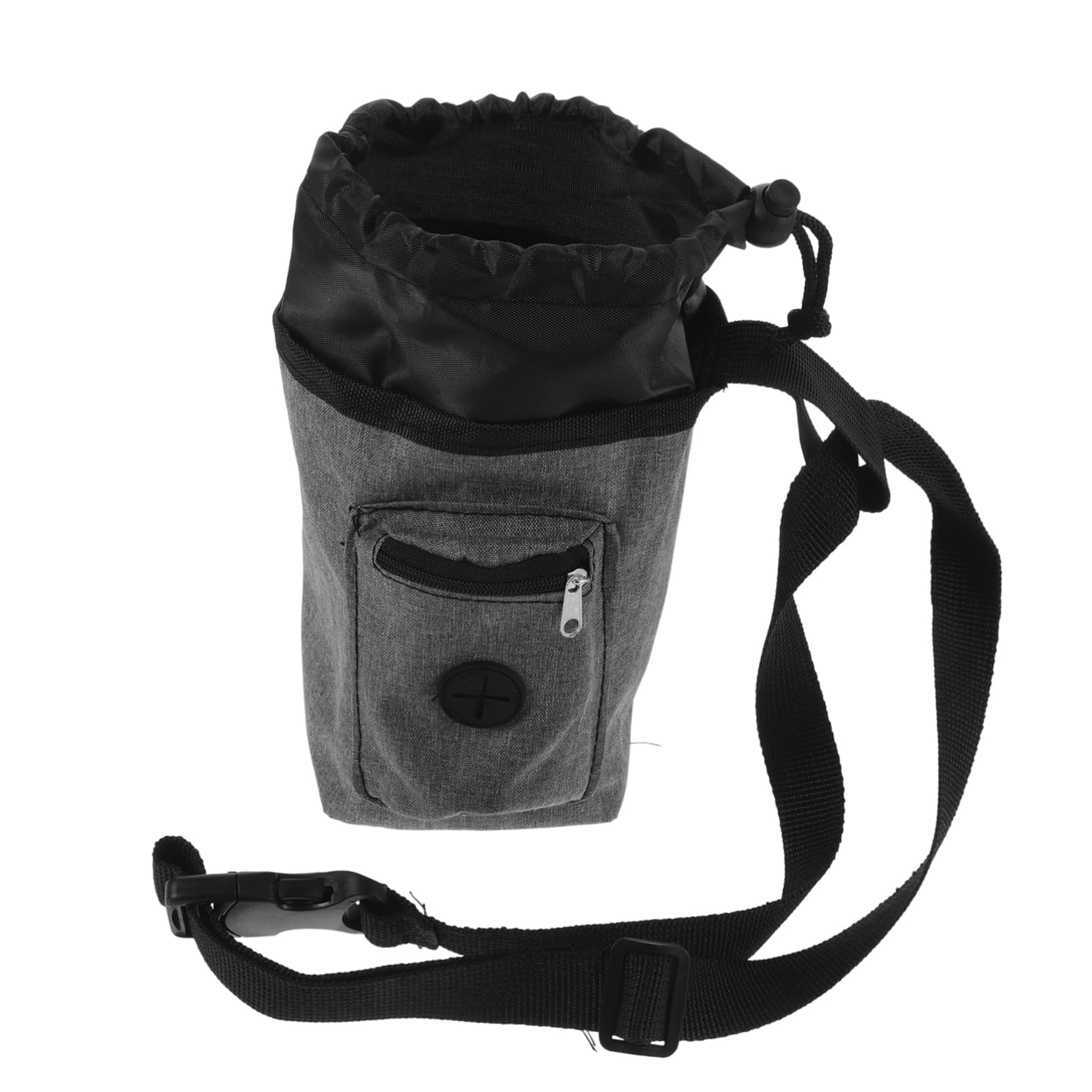 SUPVOX Waxed Canvas Climbing Chalk Bag Waterproof Zipper Storage for Chalk Balls Bag for Bouldering Closure