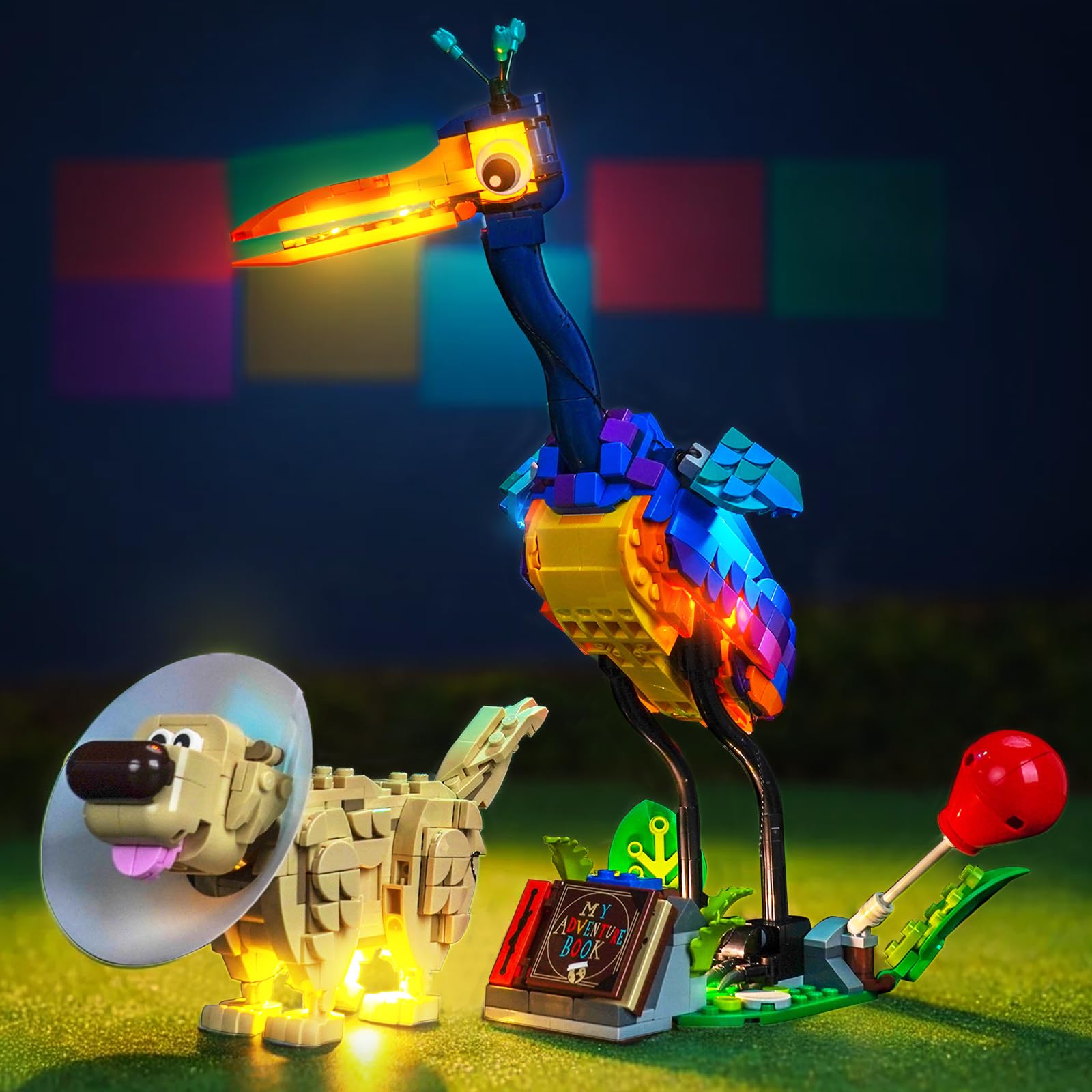 LocoLee Luce compatibile con Lego 43290 Kevin & Dug (No - Lego-Set) Set di illuminazione decorativa compatibile con Lego Kevin e Dug